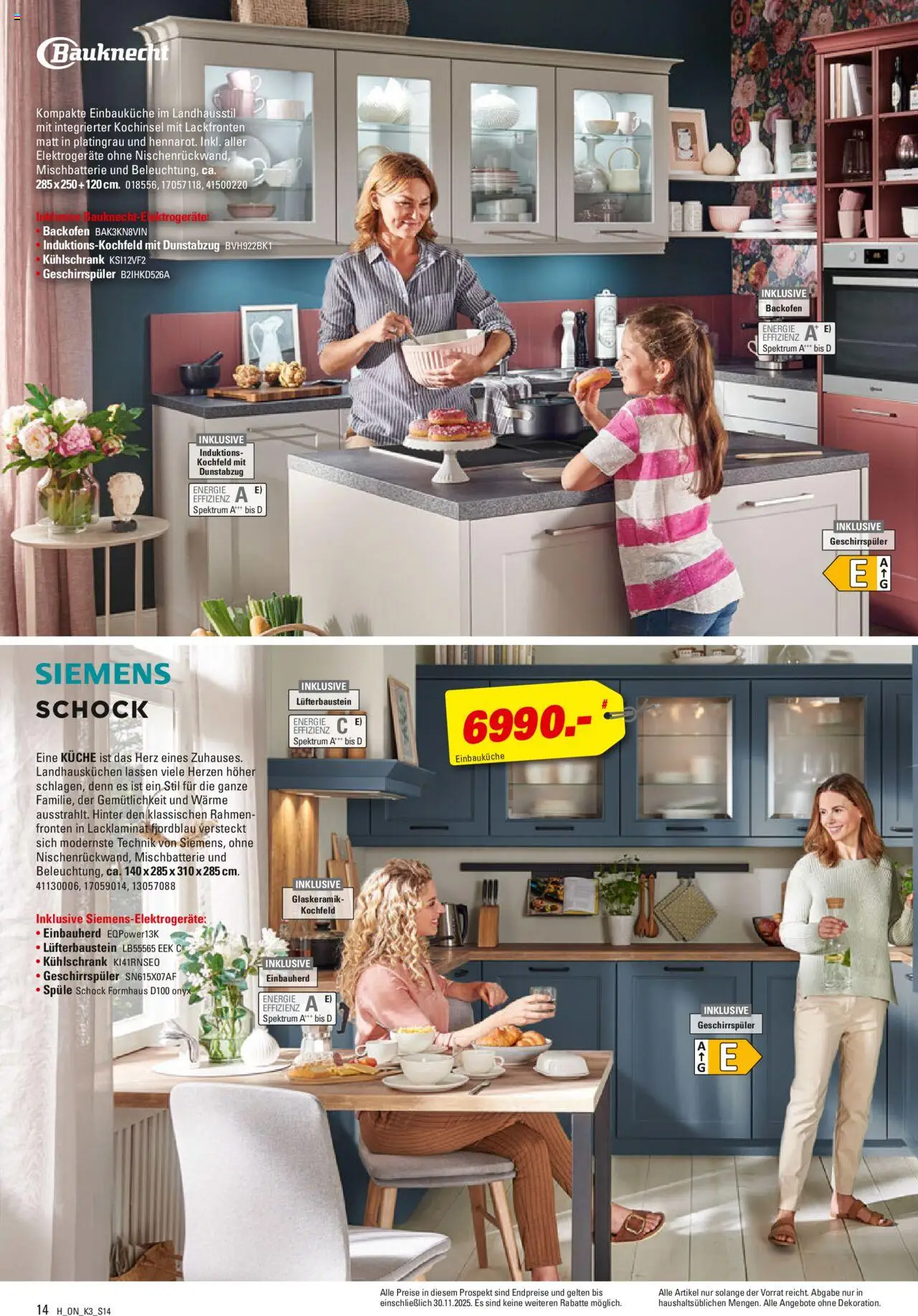 Höffner Prospekt Küchen – gültig ab 13.08.2025 | Seite: 14 | Produkte: Einbauküche, Kühlschrank, Kochfeld, Dunstabzug