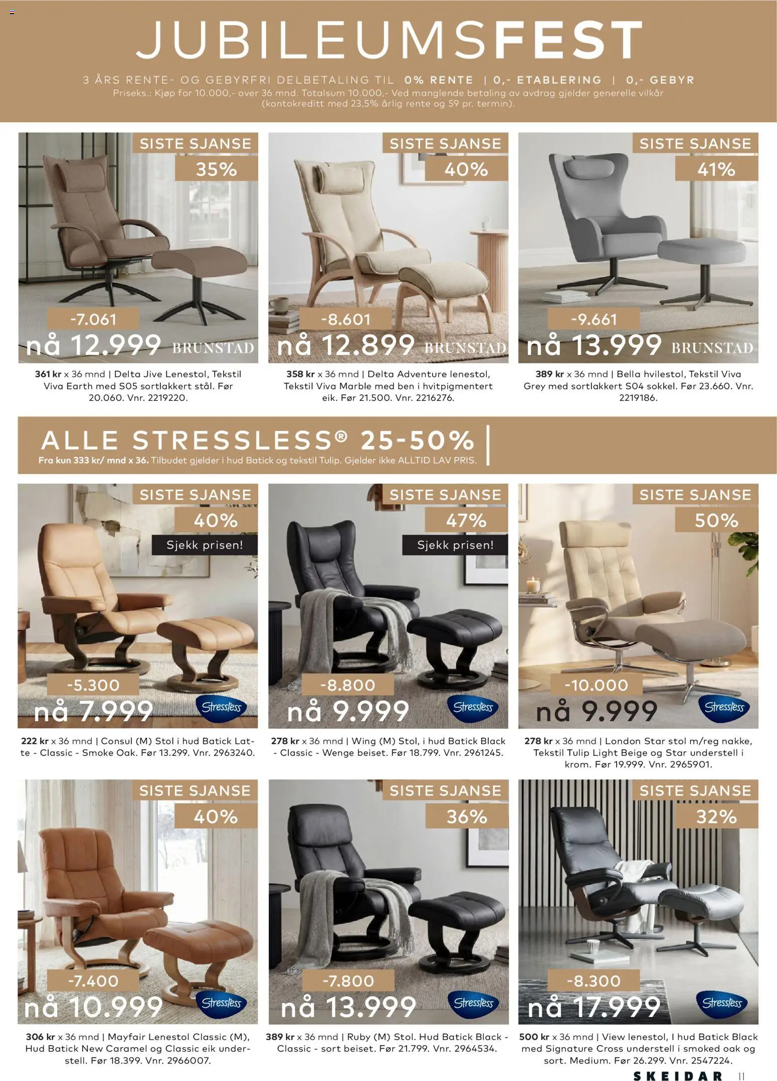 {H1} | Side: 11 | Produkter: Te, Lenestol, Stol