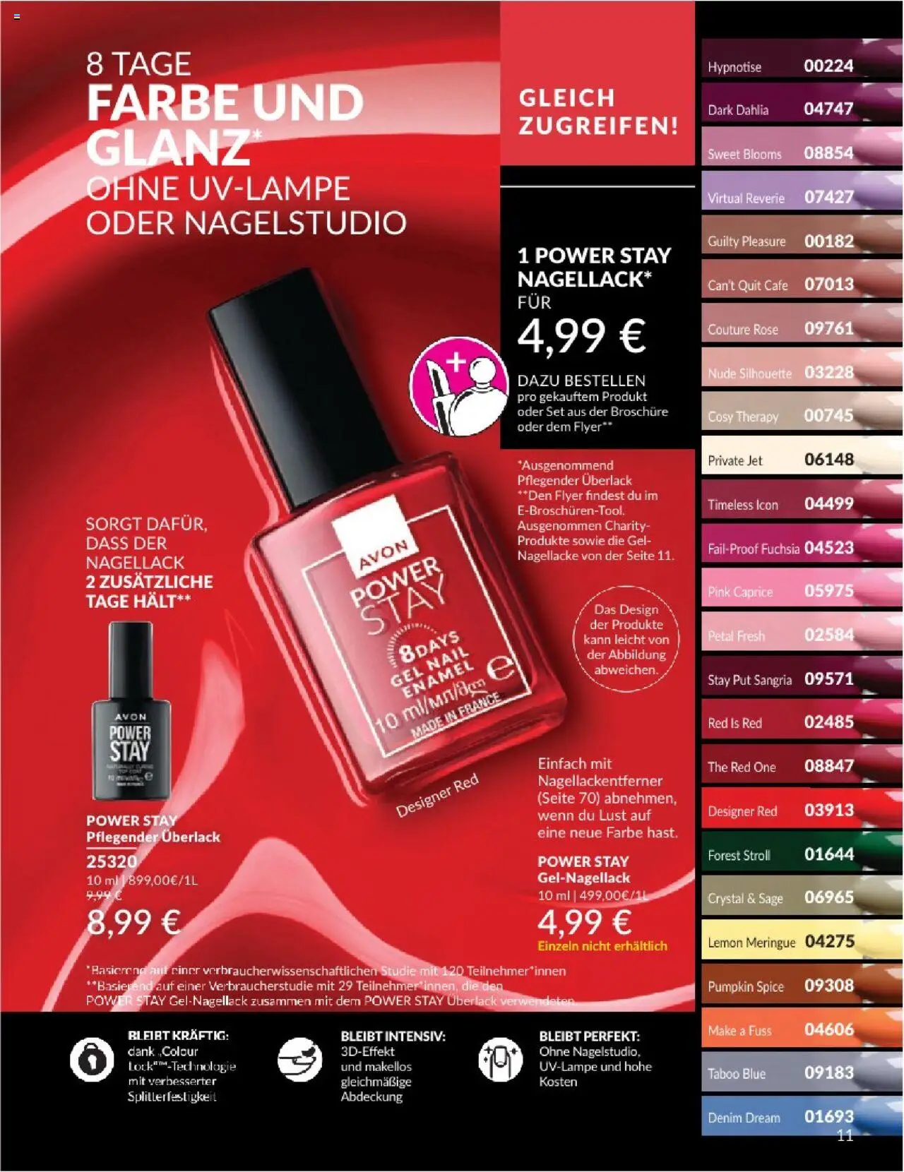 AVON Katalog August 2025 - gültig ab dem 01.08.2025 | Seite: 13 | Produkte: Nagellack, Nagellackentferner, Gel Nagellack