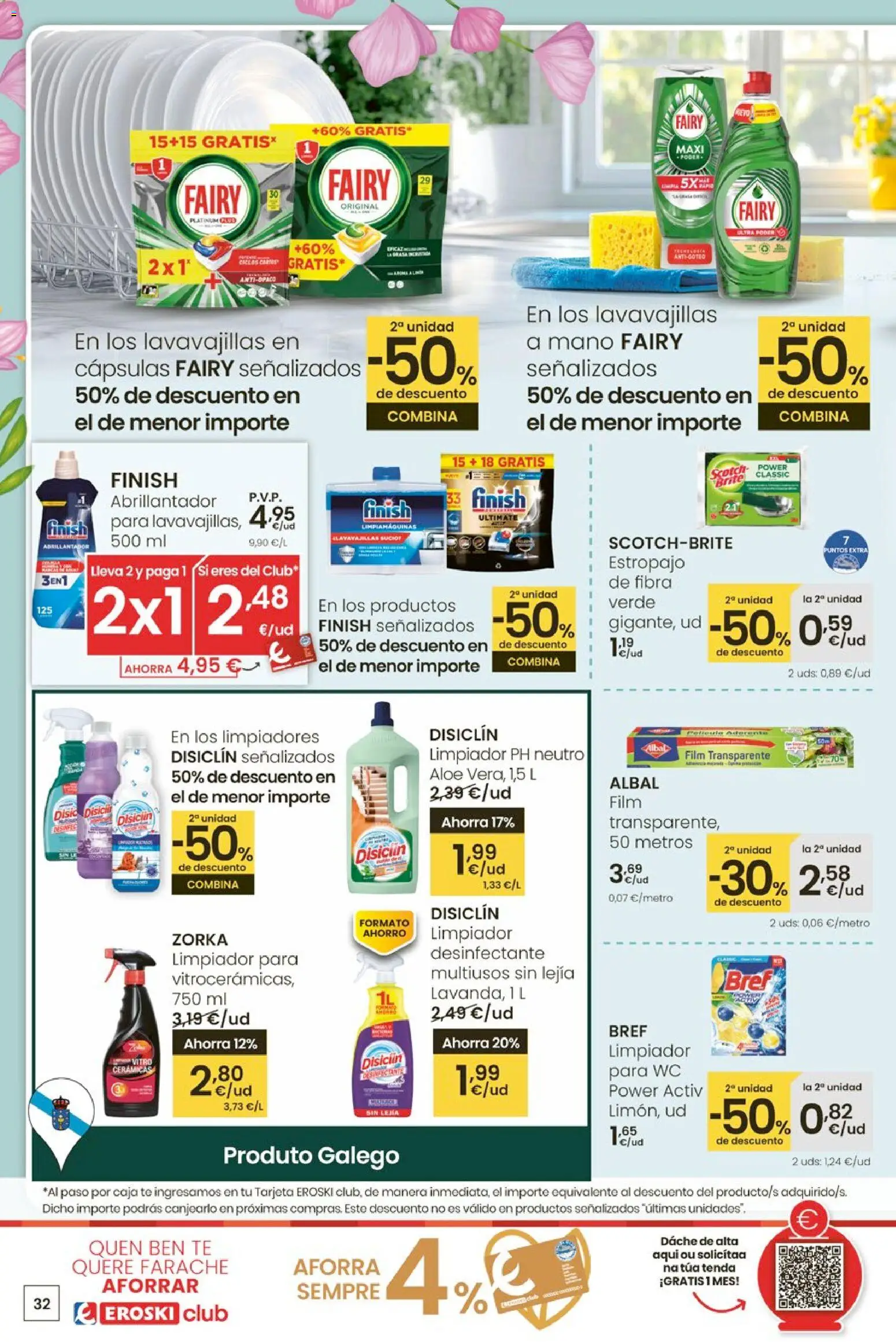 Eroski - Entroido do aforro │ válido desde el 12.02.2026 | Página: 32 | Productos: Té, Lavavajillas, Caja