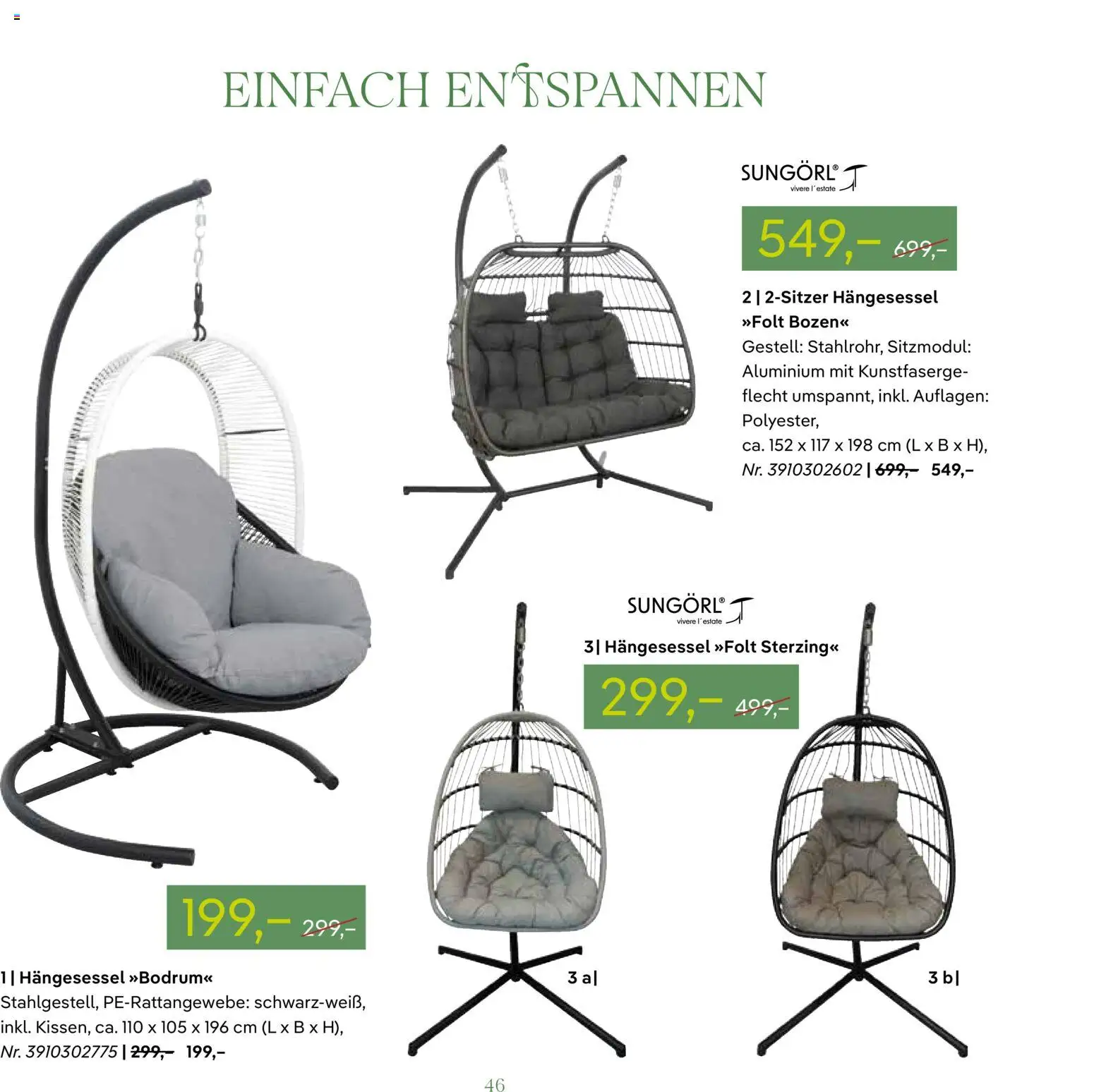 Pflanzen-Kölle GARTENMÖBEL 2026 – gültig ab 07.03.2026 | Seite: 46