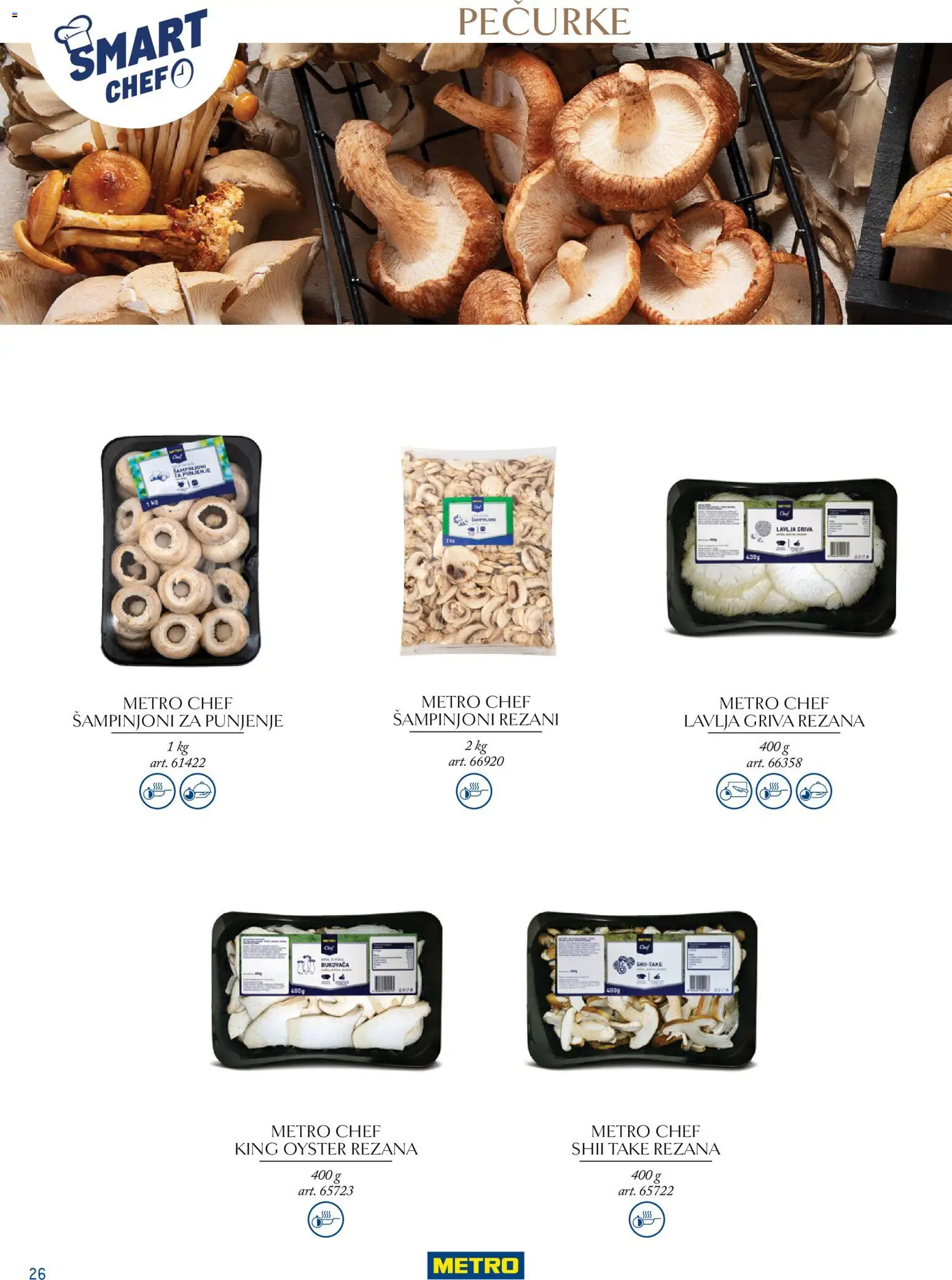 Metro katalog - važi od 24.03.2026 | Strana: 26 | Proizvode: Šampinjoni