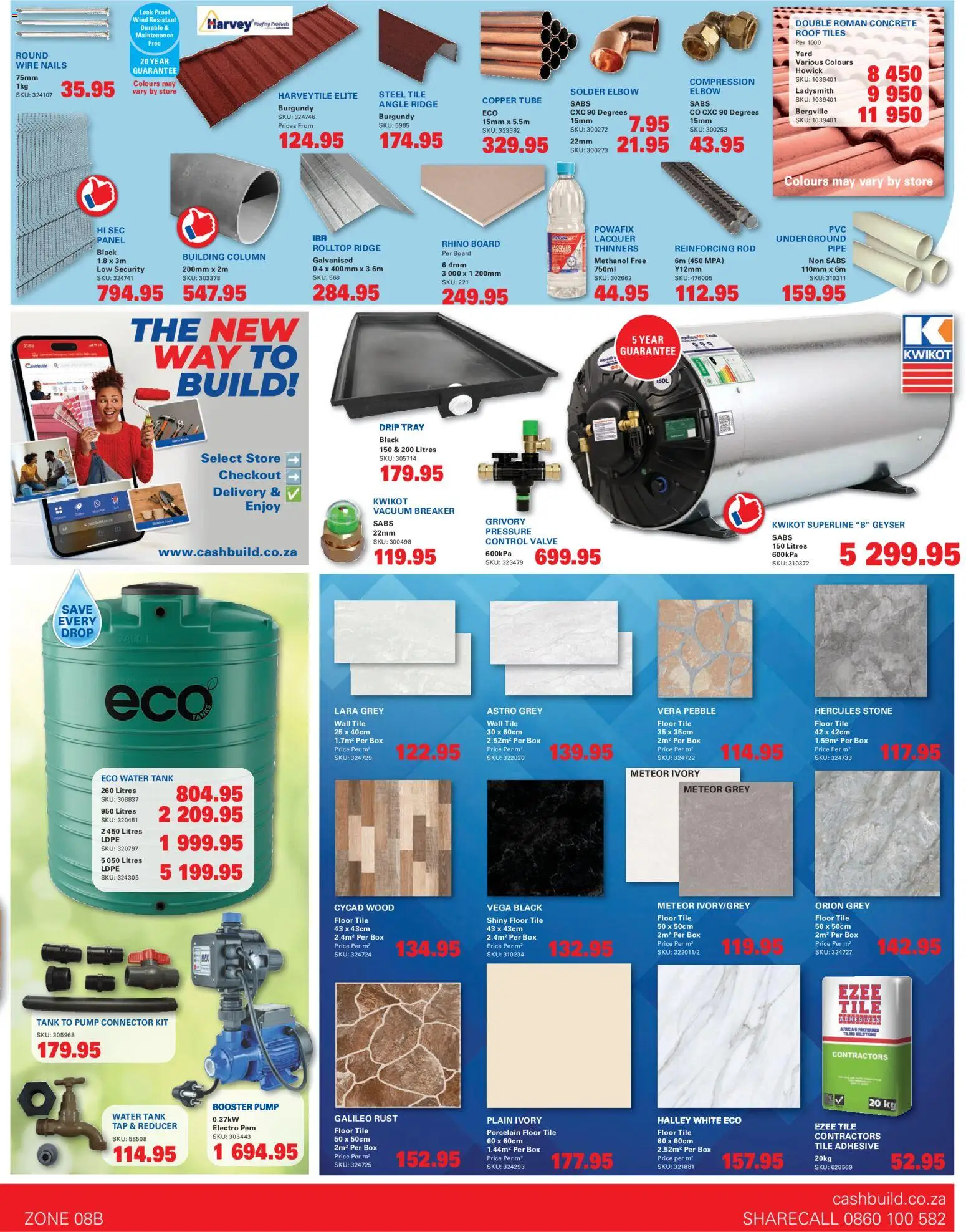 New Cashbuild catalogue – valid from 20.04.2026 | Page: 3 | Products: Tray, Box, Adhesive, Drip tray