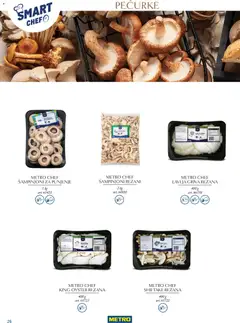 Metro katalog Smart Chef - pregled Metro kataloga - važi od 24.03.2026 | Strana: 26 | Proizvode: Šampinjoni