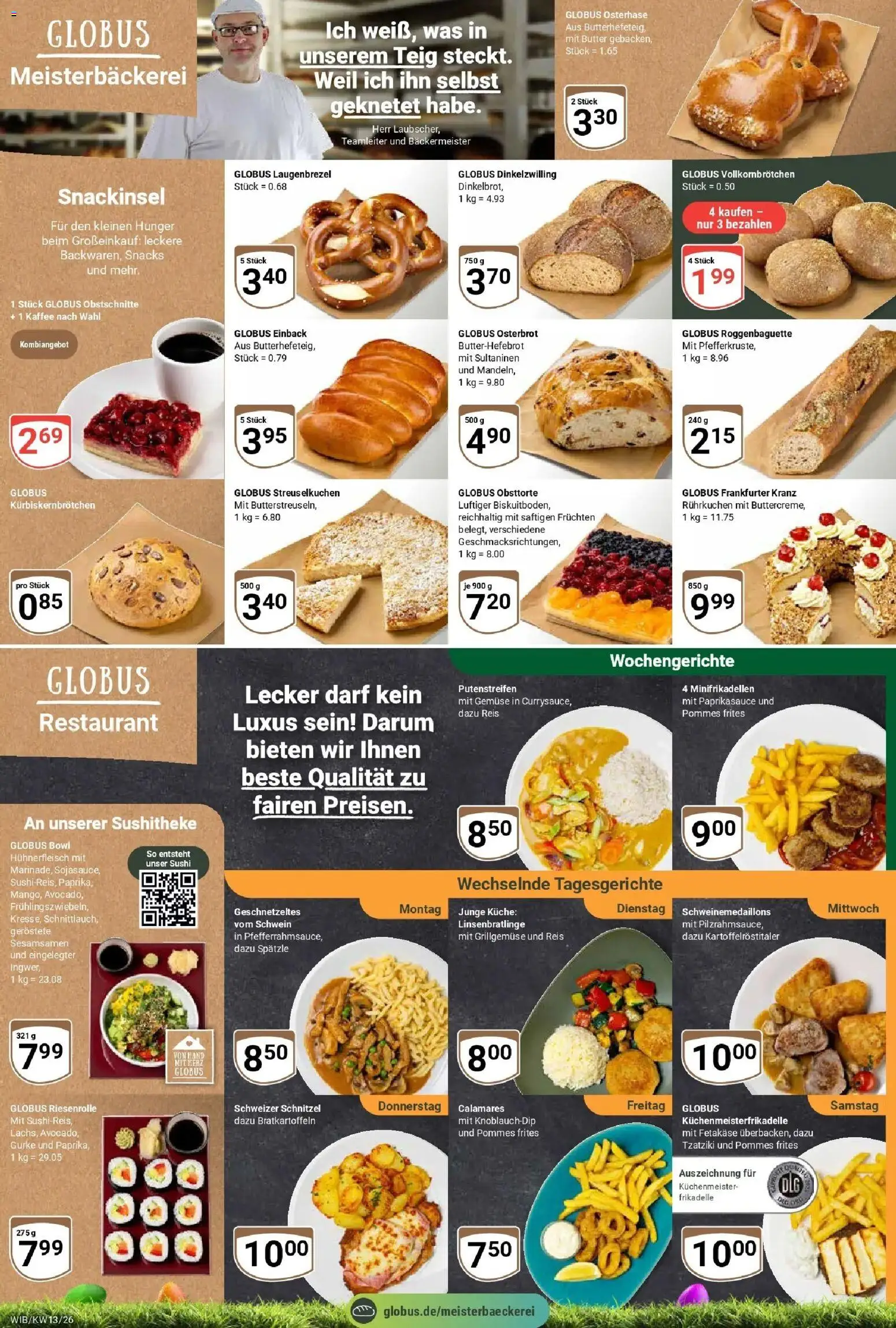 Globus prospekt Wiesbaden-Nordenstadt	 – gültig ab 23.03.2026 | Seite: 7 | Produkte: Butter, Küche, Pommes frites, Reis