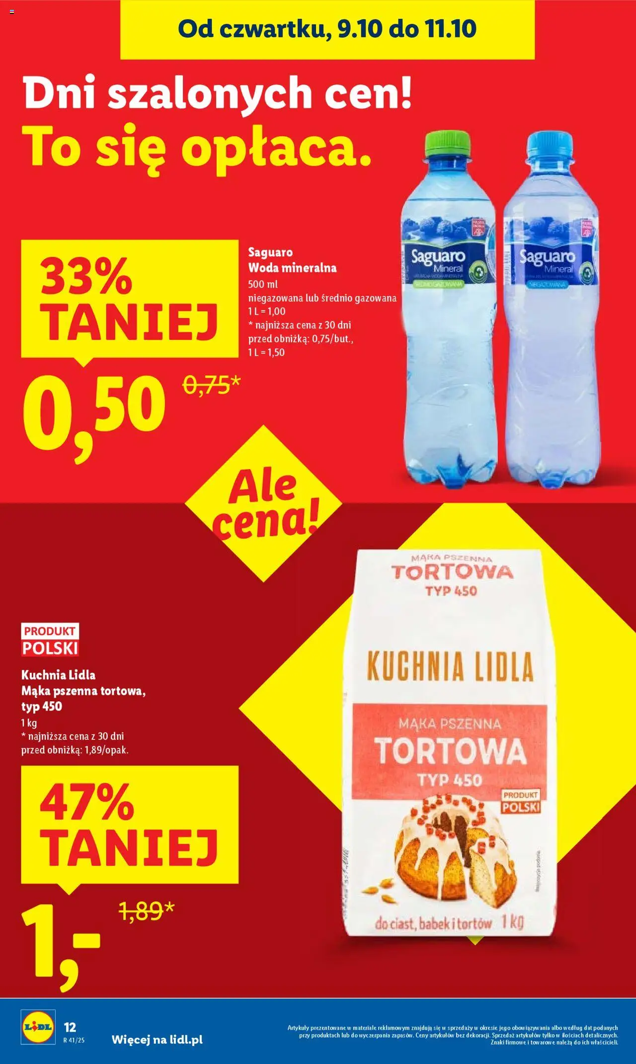 Lidl Gazetka od 09.10.2025 | Strona: 12 | Produkty: Woda