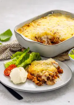 Forhåndsvisning av Pasta Bake, Baked pasta dish with a creamy topping. gyldig fra 22.10.2025 | Side: 11