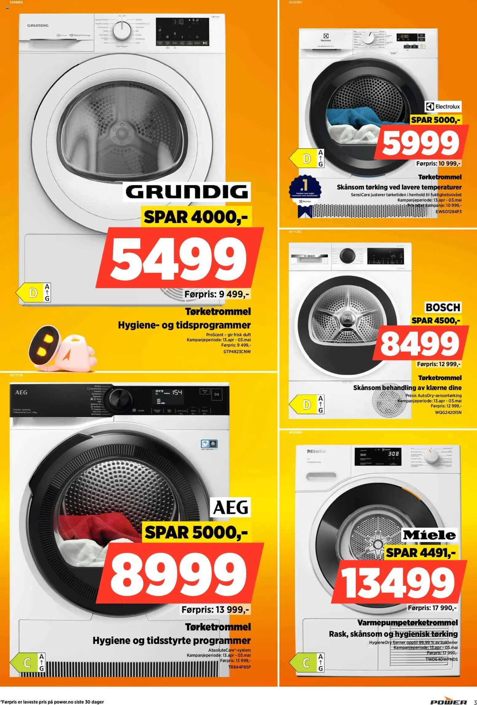 {H1} | Side: 3 | Produkter: Tørketrommel, Duft