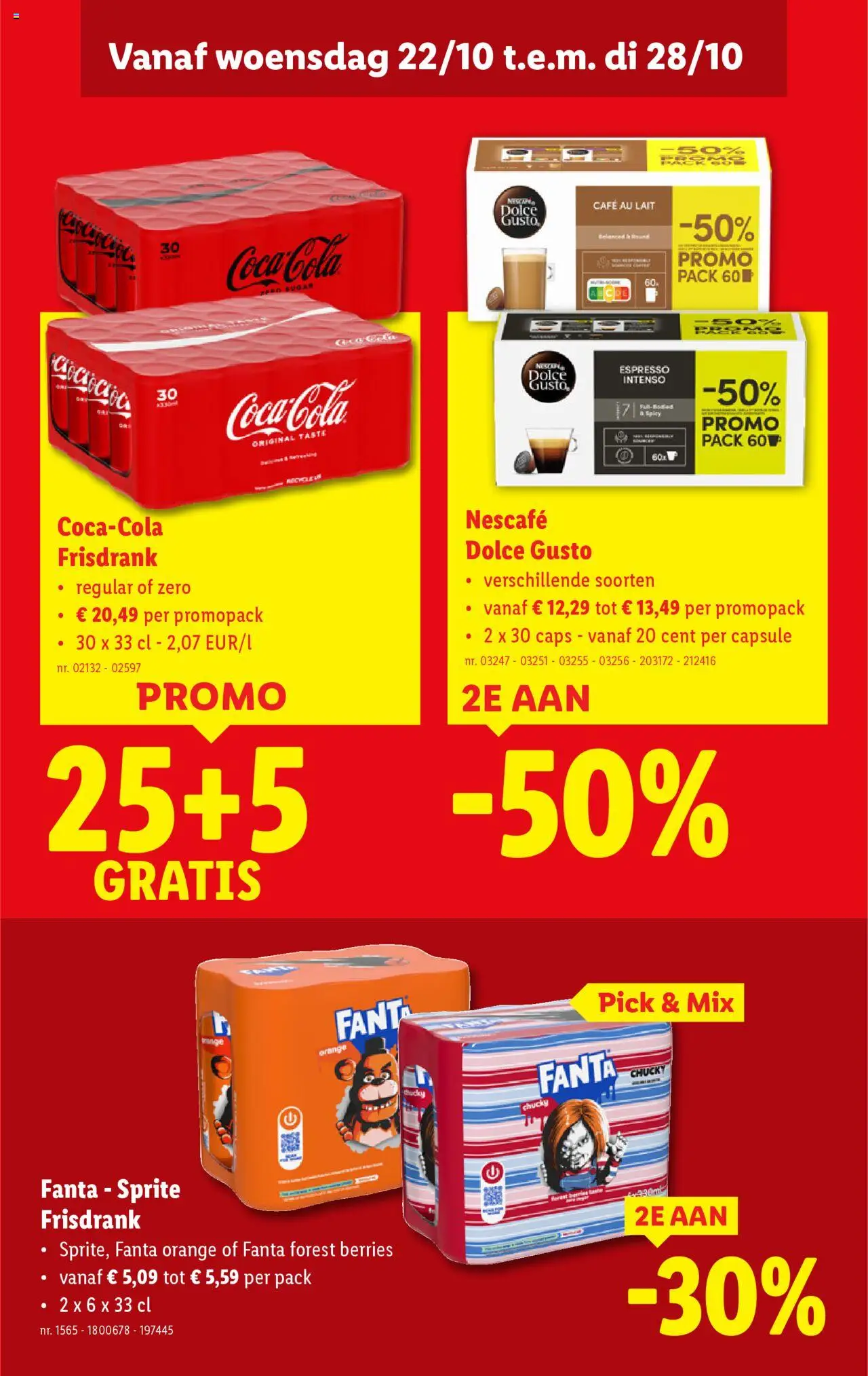 {H1} | Pagina: 23 | Producten: Fanta, Frisdrank, Sprite, Nescafe