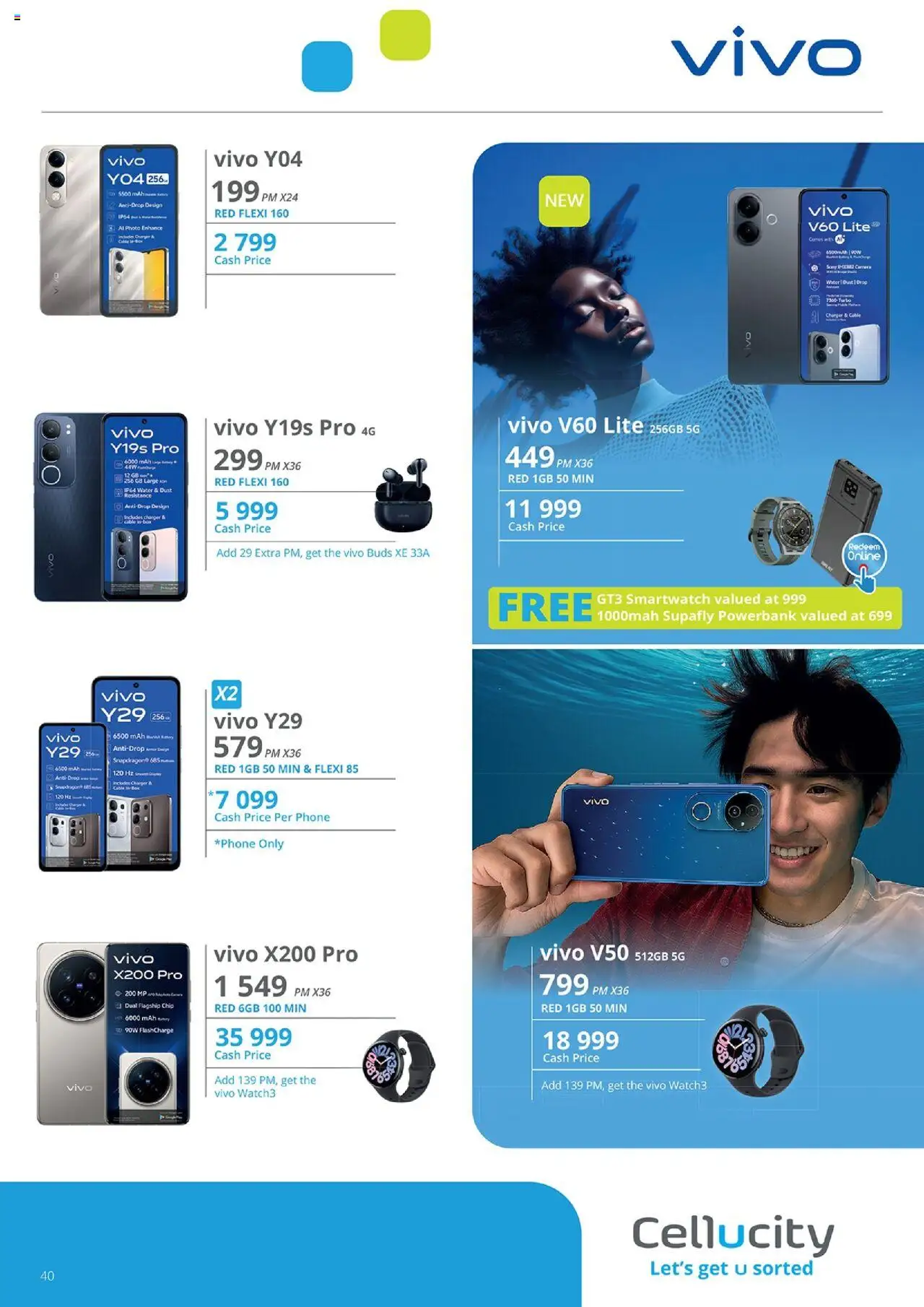 New Cellucity catalogue – valid from 07.10.2025 | Page: 42 | Products: Powerbank, Smartwatch, Box, Water