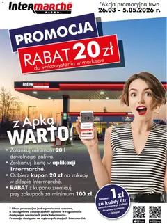 Pogląd oferty "Intermarche konkurs - Z apką warto tankować na stacjach paliw" - ważna od 26.03.2026