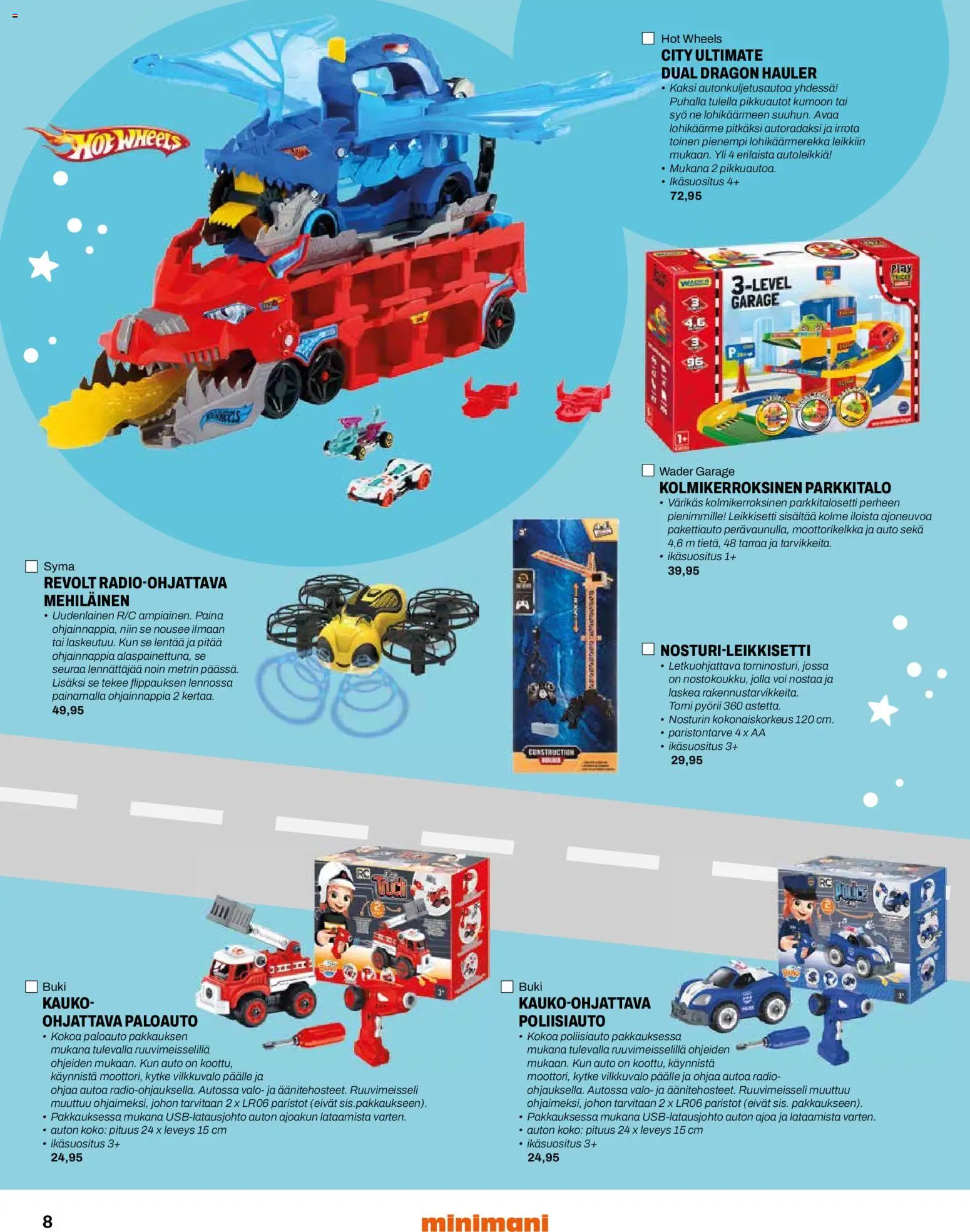 Minimani - Lelulehti 2025 – voimassa 12.11.2025 alkaen | Sivu: 8 | Tuotteet: Ruuvimeisseli, Paristot, Voi, Radio