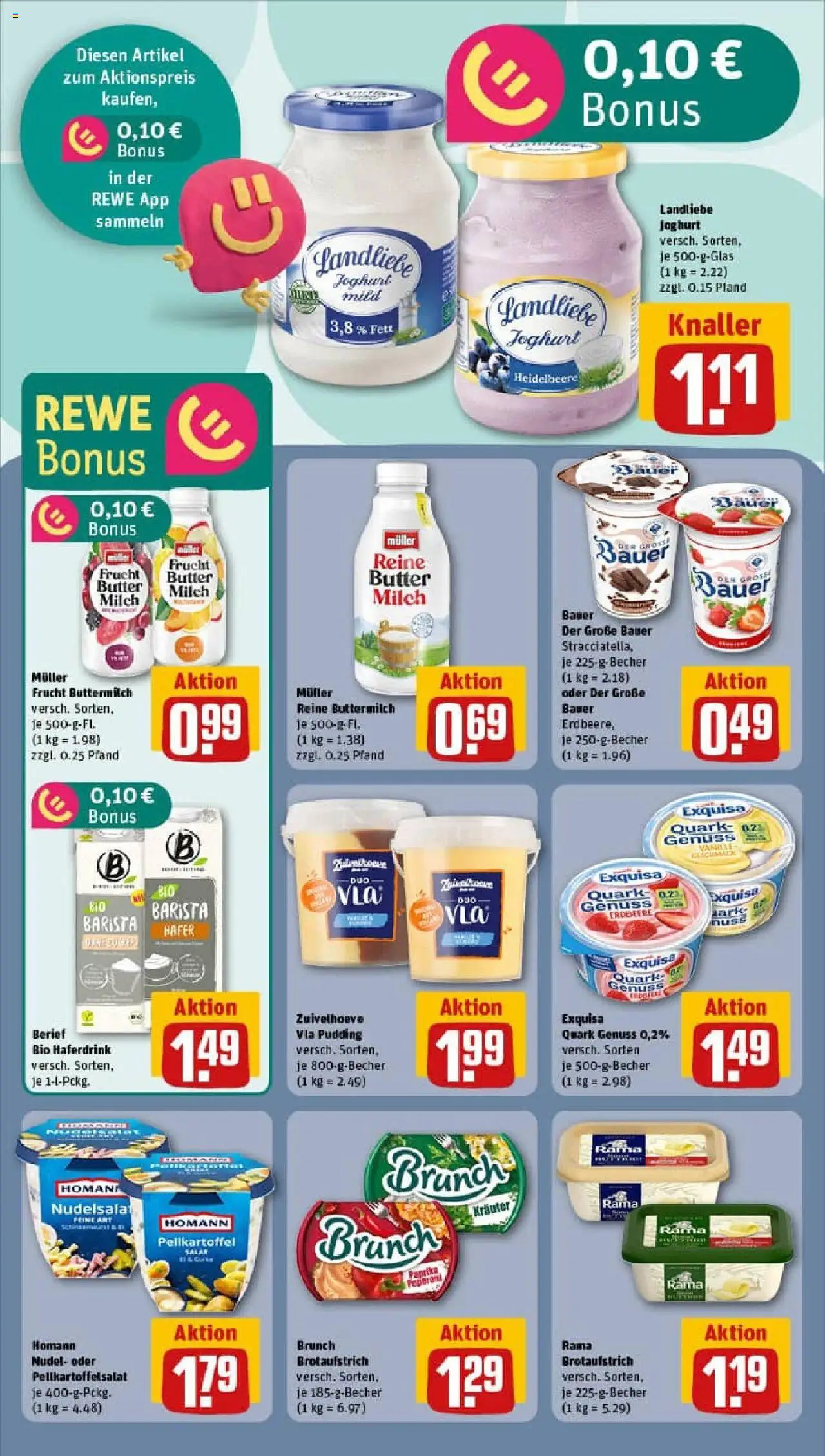 Rewe prospekt Uslar	 - gültig ab dem 03.08.2025 | Seite: 11 | Produkte: Milch, Butter, Pudding, Paprika