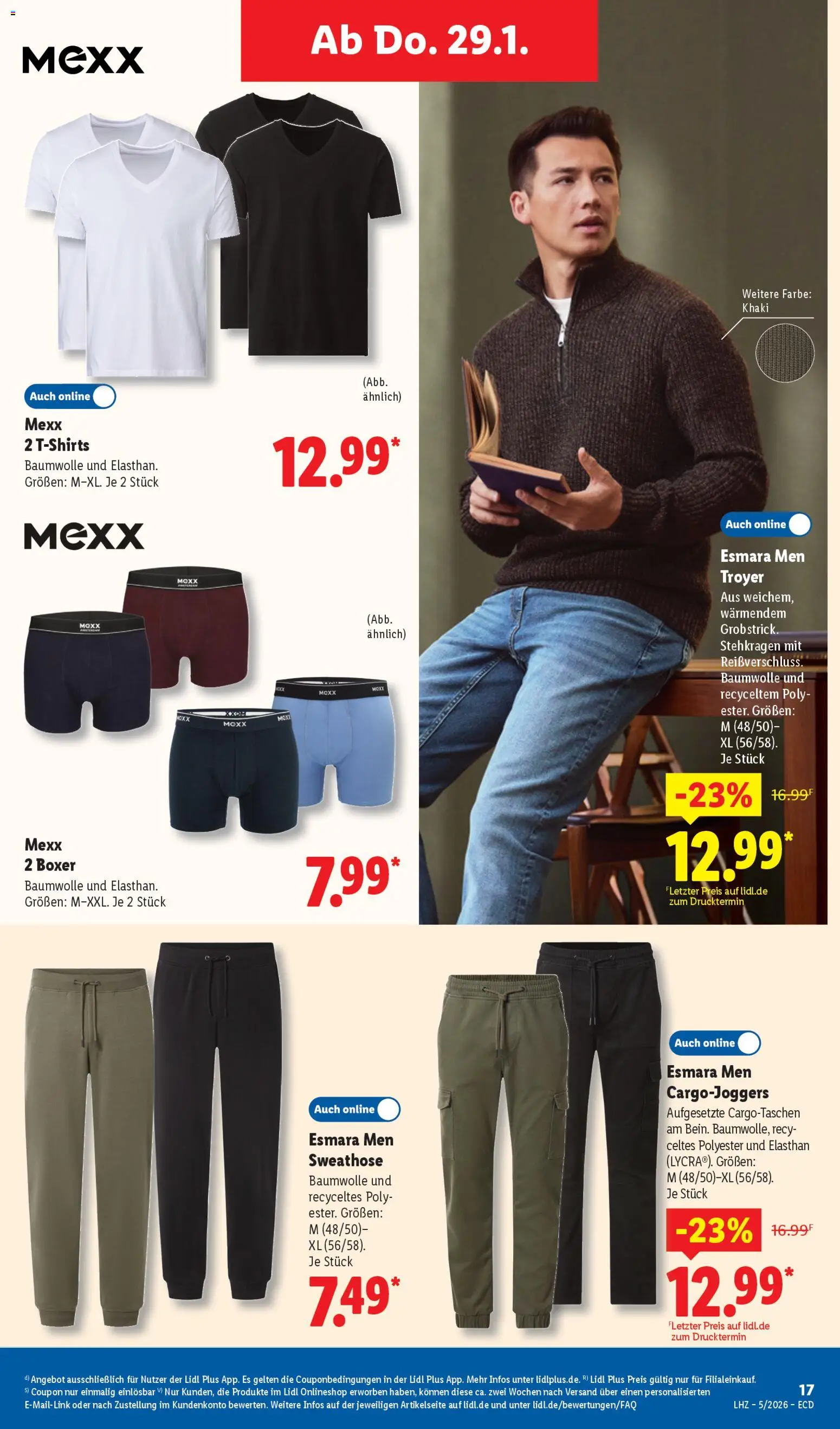 Lidl - Prospekt – gültig ab 26.01.2026 | Seite: 19 | Produkte: Sweathose, Boxer