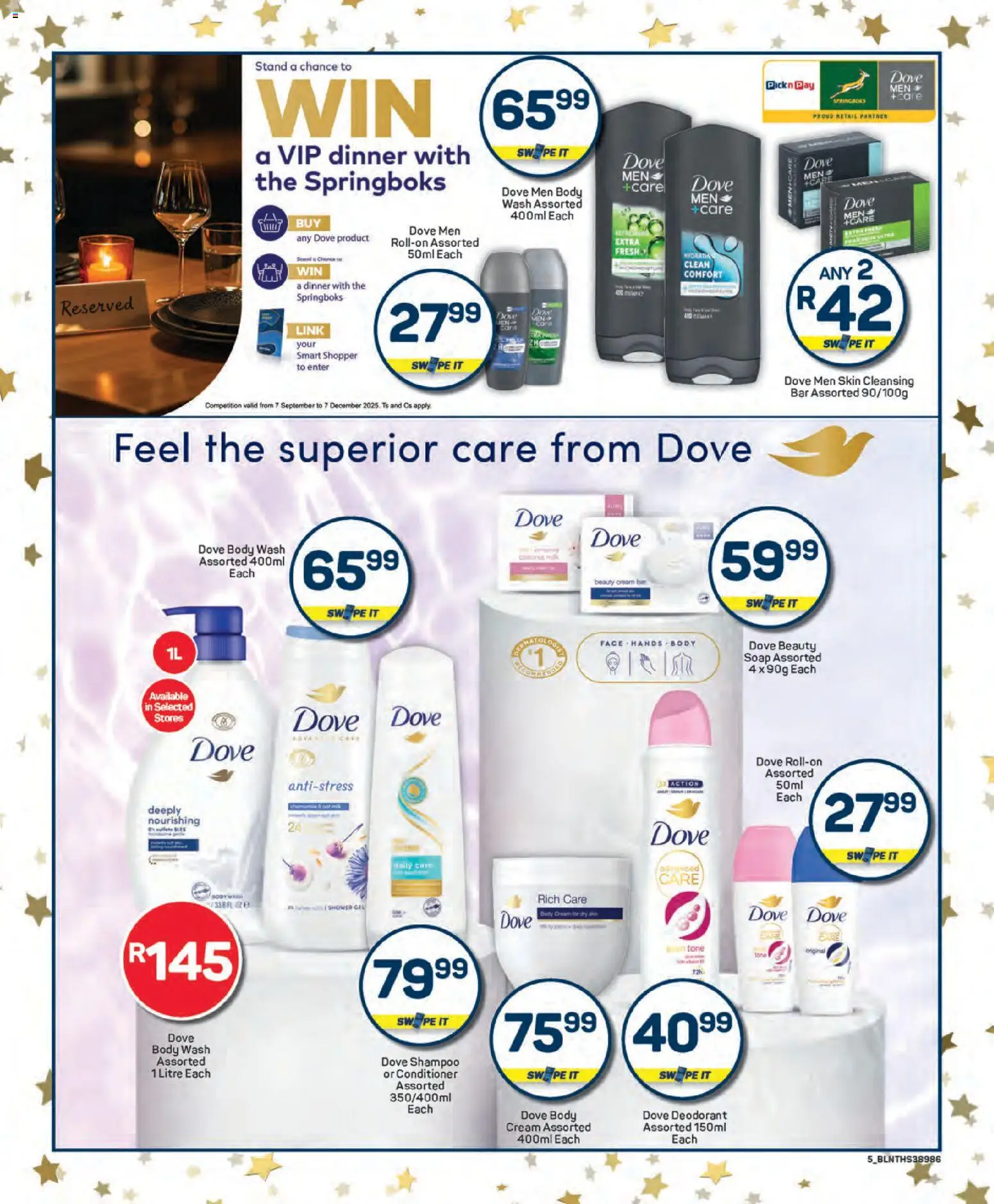 New Pick n Pay catalogue – valid from 25.11.2025 | Page: 5 | Products: Shampoo, Conditioner, Deodorant, Body wash
