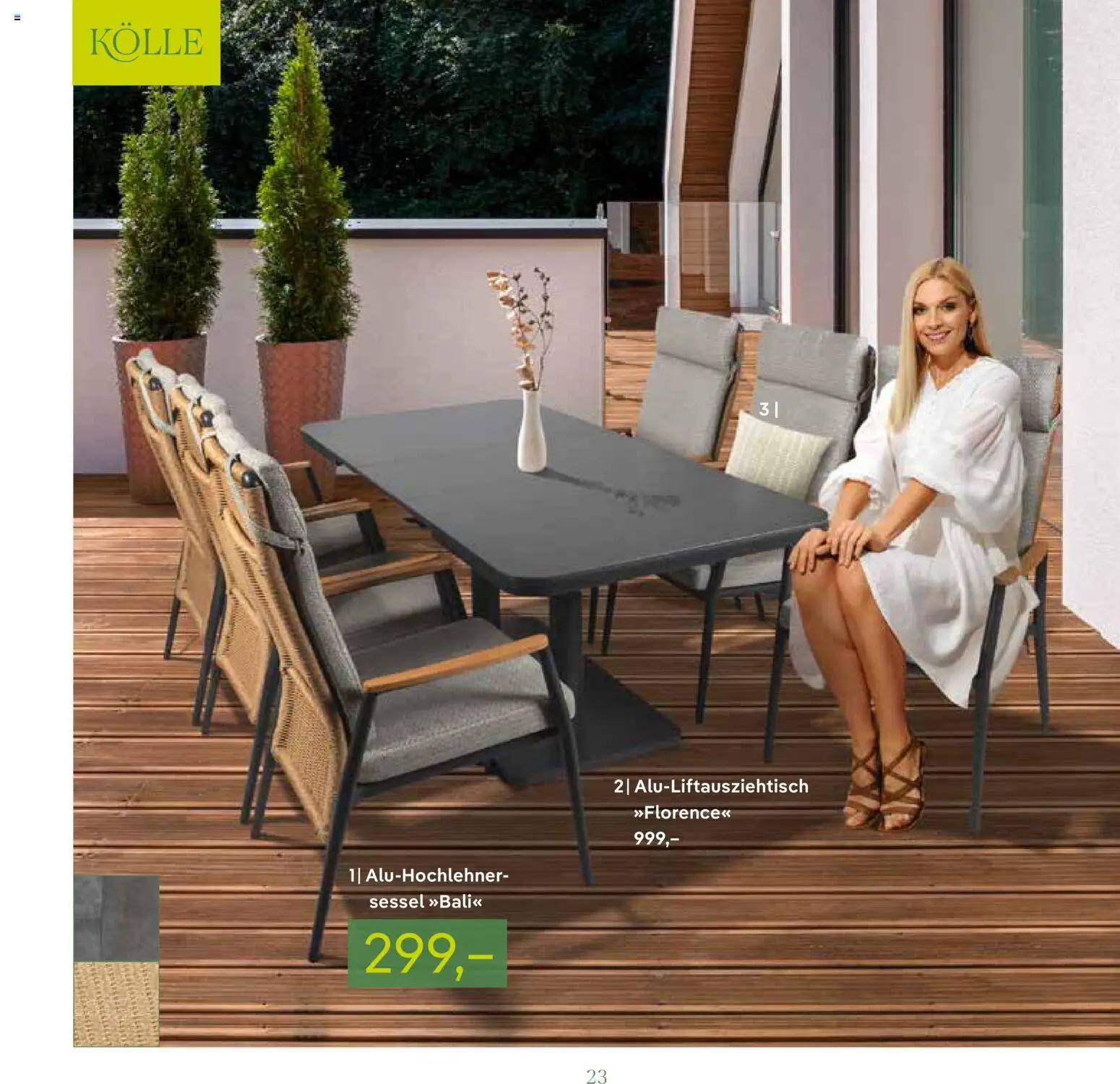 Pflanzen-Kölle GARTENMÖBEL 2026 – gültig ab 07.03.2026 | Seite: 23 | Produkte: Sessel