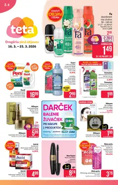 Teta drogerie leták platný od 16.03.2026