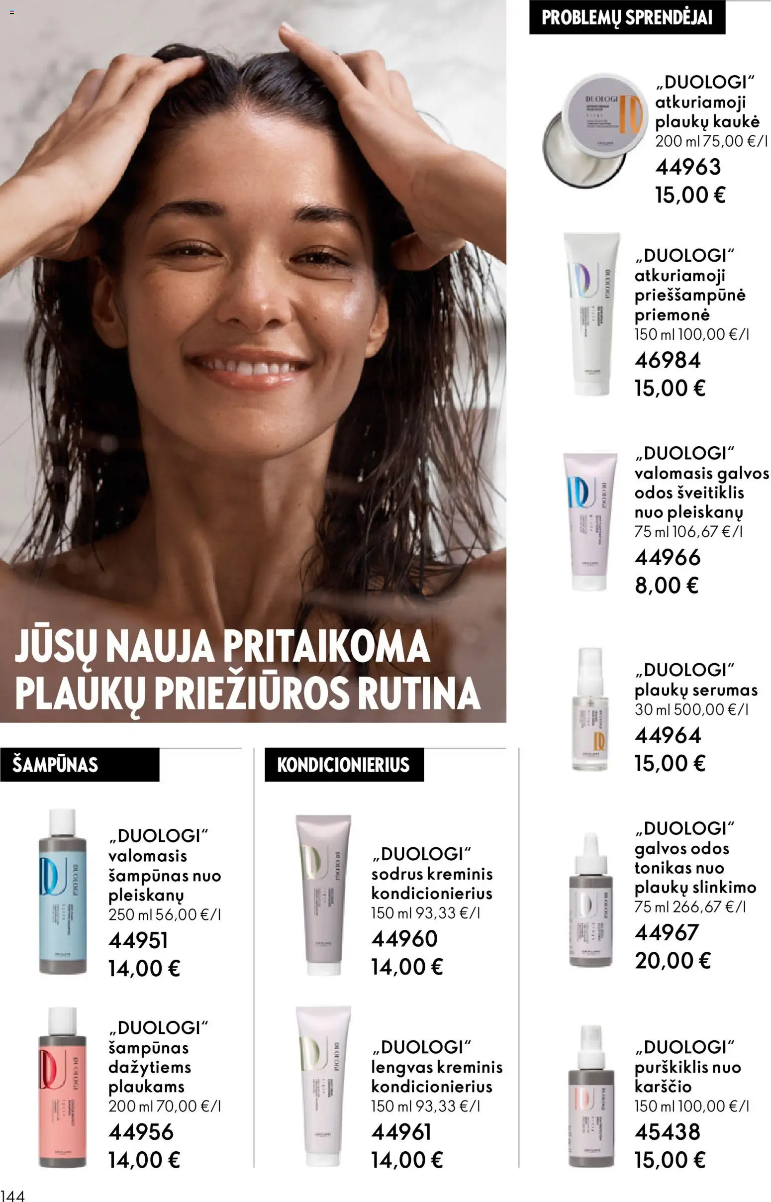 Oriflame akcijos nuo 28.01.2026 | Puslapis: 144 | Prekių: Šampūnas, Kondicionierius, Kaukė, Šveitiklis