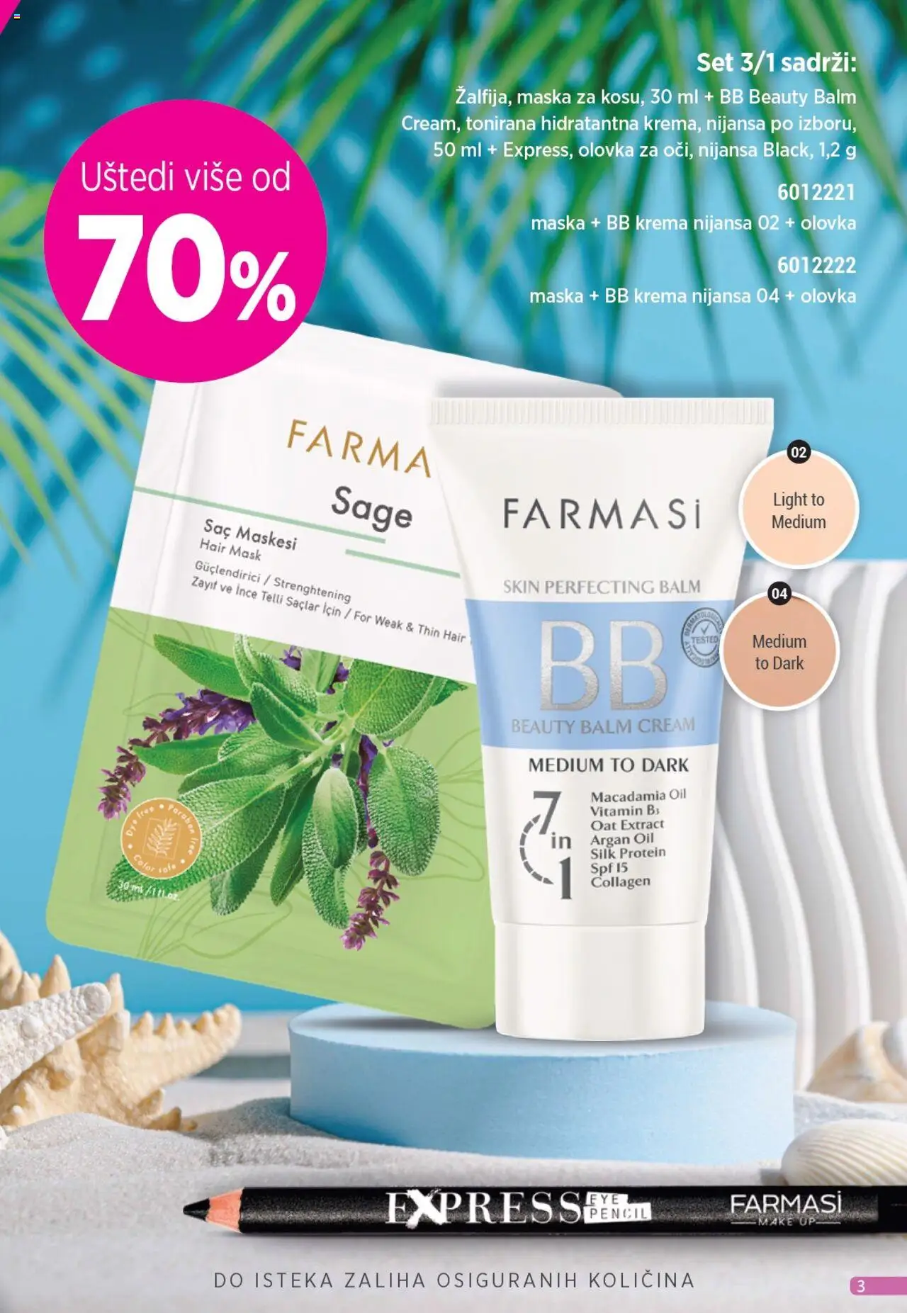 Farmasi katalog - važi od 01.08.2025 | Strana: 3 | Proizvode: Protein, BB krema, Krema, Maska