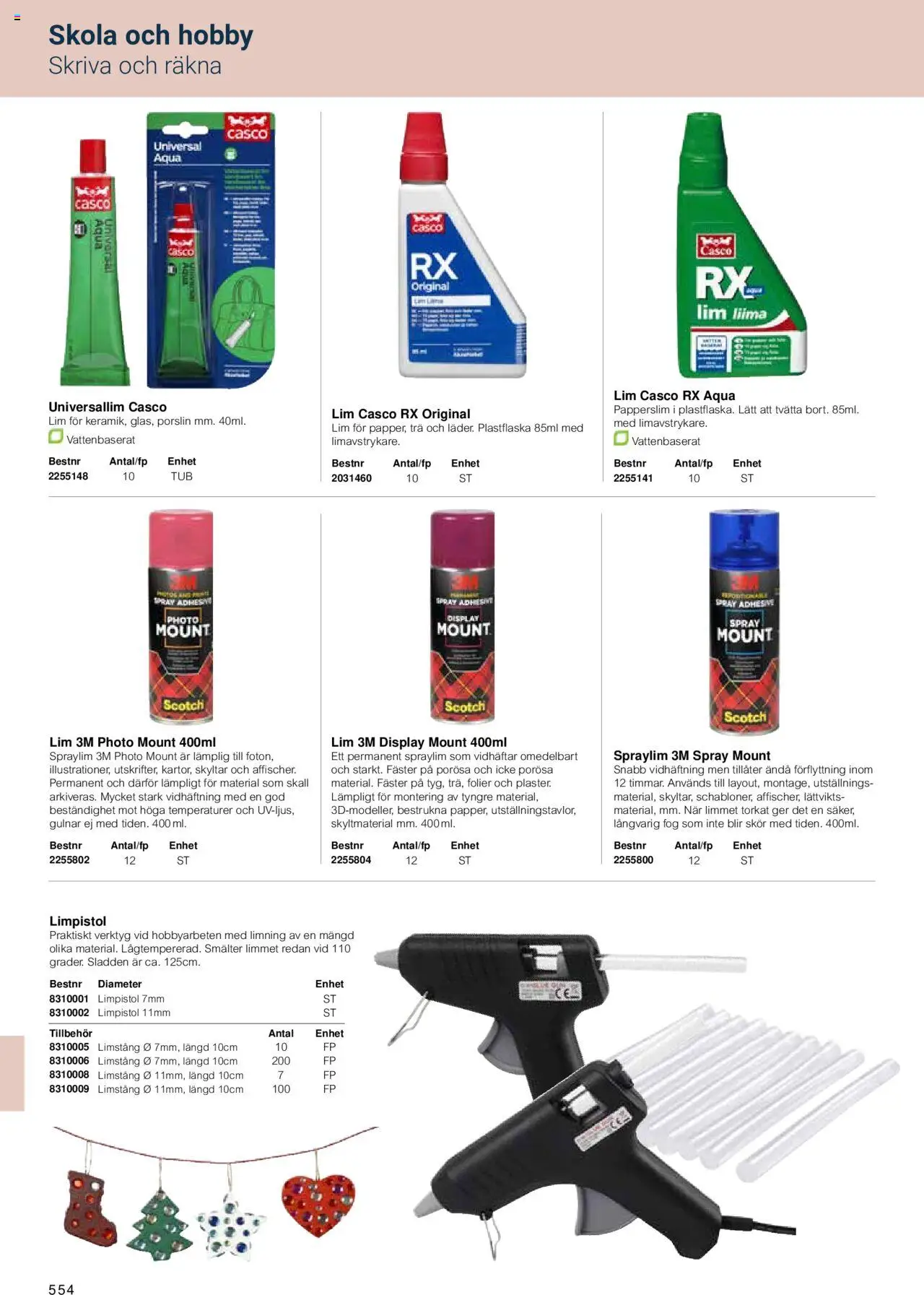 Office Depot reklamblad aktuell från 15.02.2024 | Sida: 556 | Produkter: Lim, Limpistol