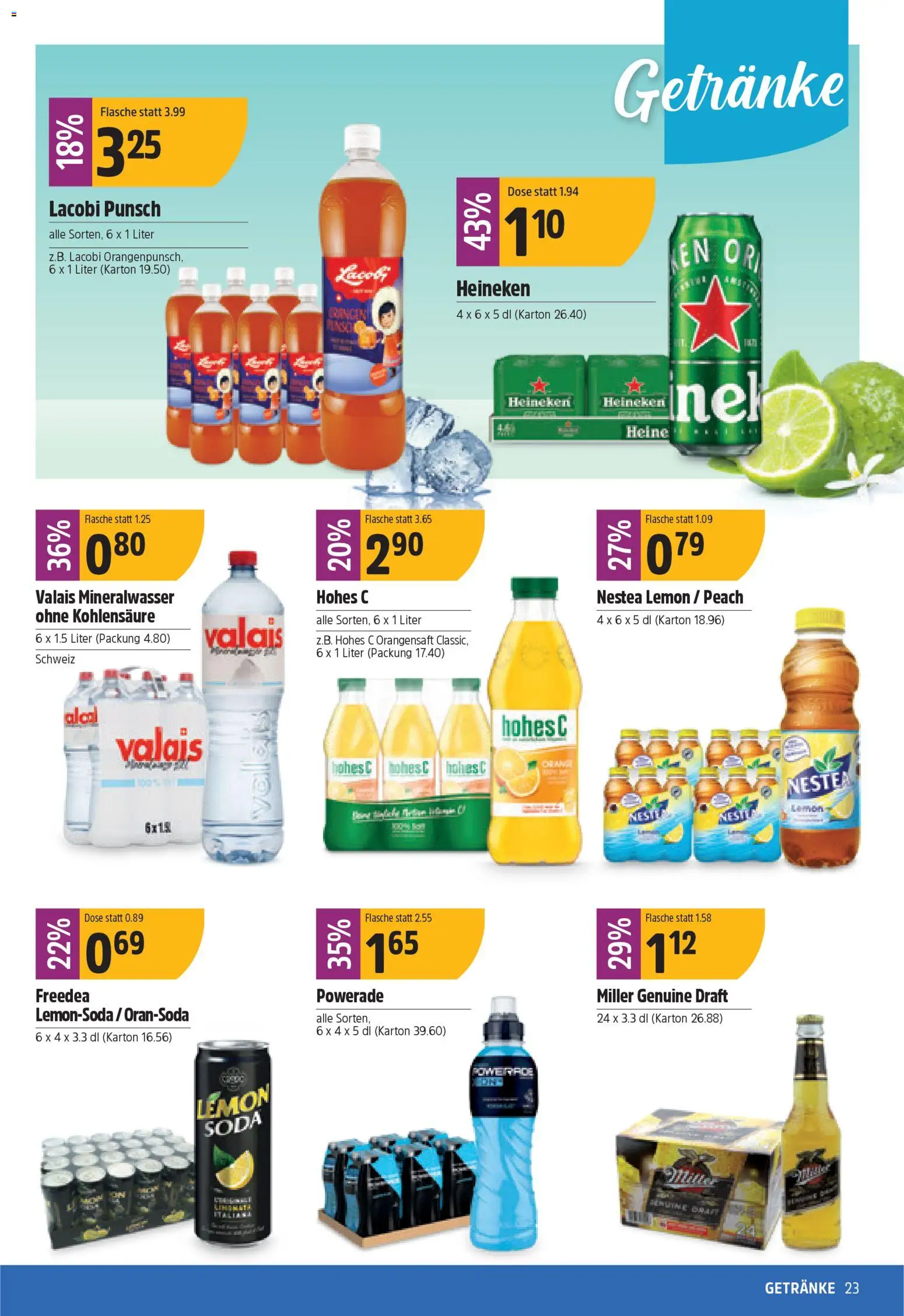 TopCC Aktionen – gültig ab 03.11.2025 | Seite: 23 | Produkte: Orangensaft, Mineralwasser