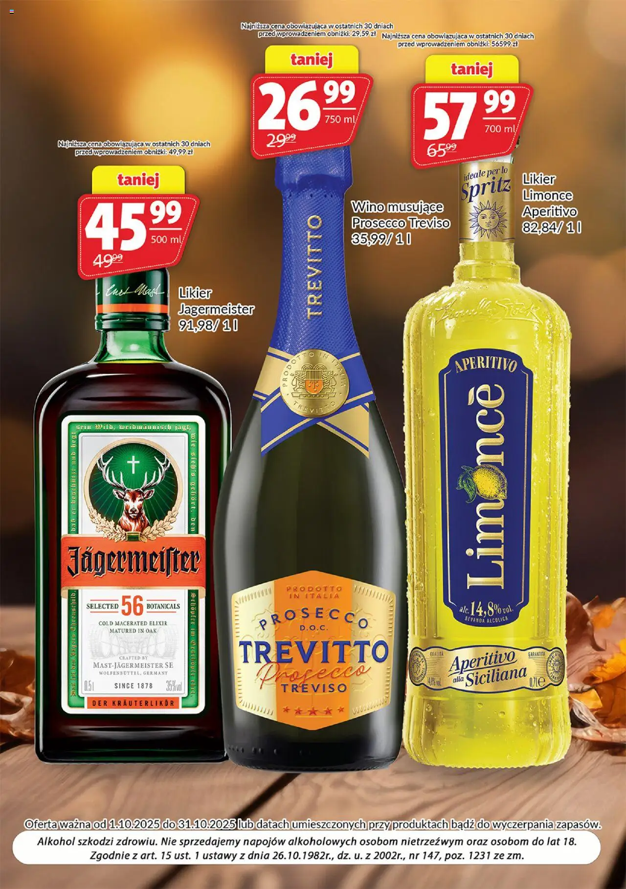 Prim Market Gazetka - Oferta alkoholowa od 01.10.2025 | Strona: 4 | Produkty: Jagermeister, Wino, Alkohol, Prosecco