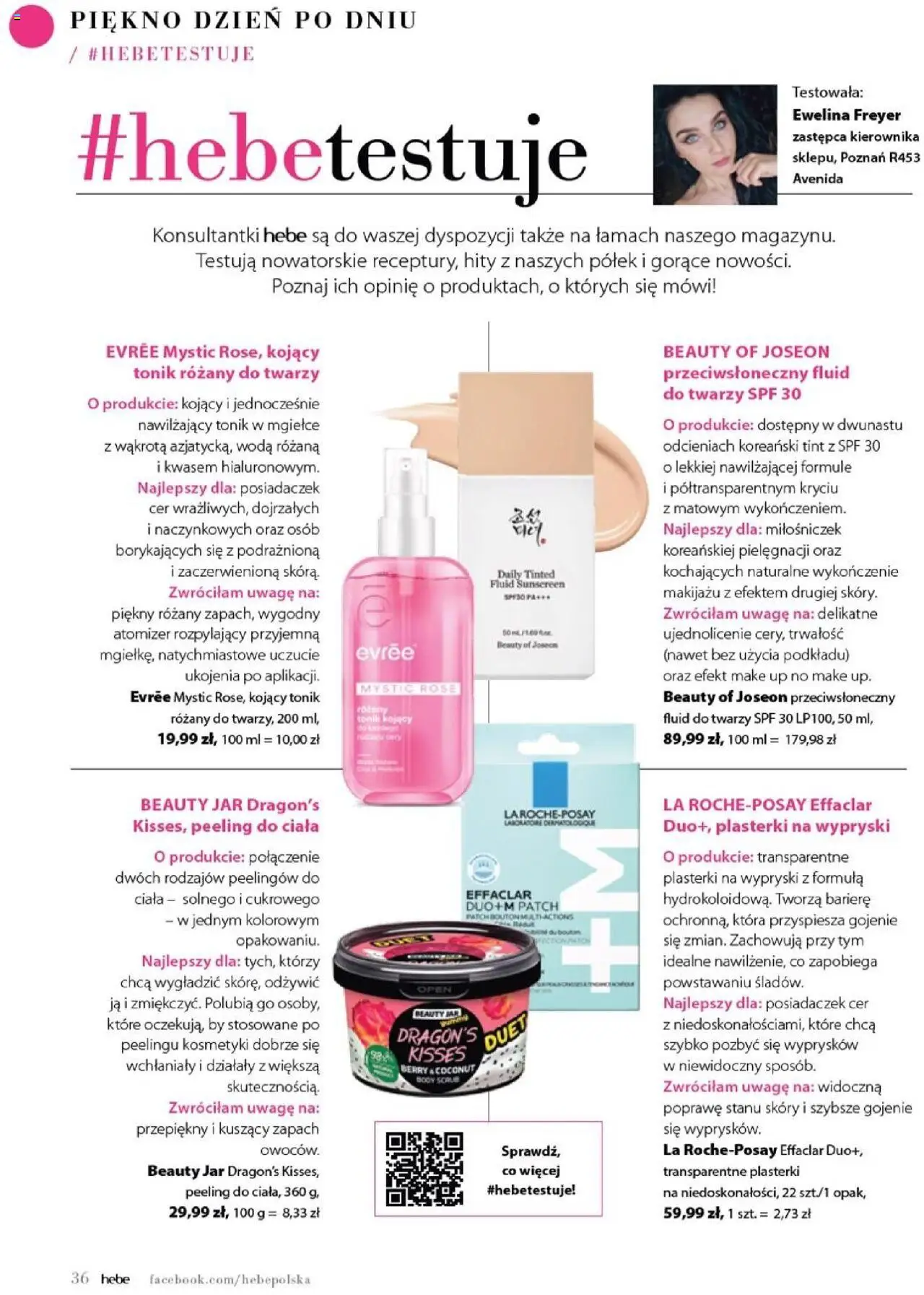 Hebe Gazetka - Magazyn od 01.07.2025 | Strona: 36 | Produkty: Kosmetyki, Body, Woda, Tonik