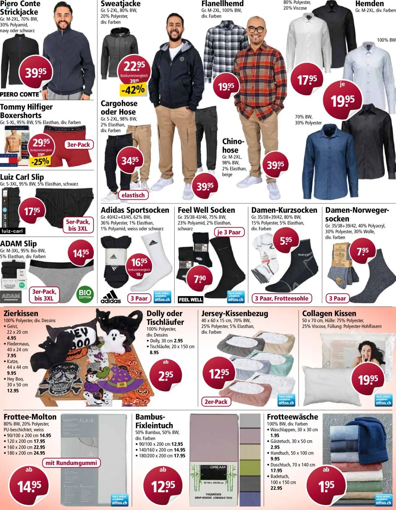 Otto's Aktionen – gültig ab 17.09.2025 | Seite: 6 | Produkte: Kissen, Hose, Strickjacke, Sweatjacke