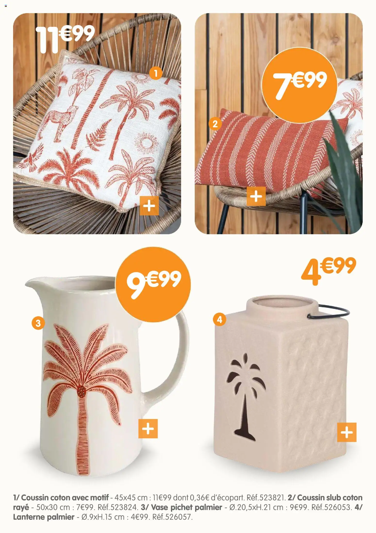 {H1} | Page: 12 | Produits: Coton, Palmier, Vase