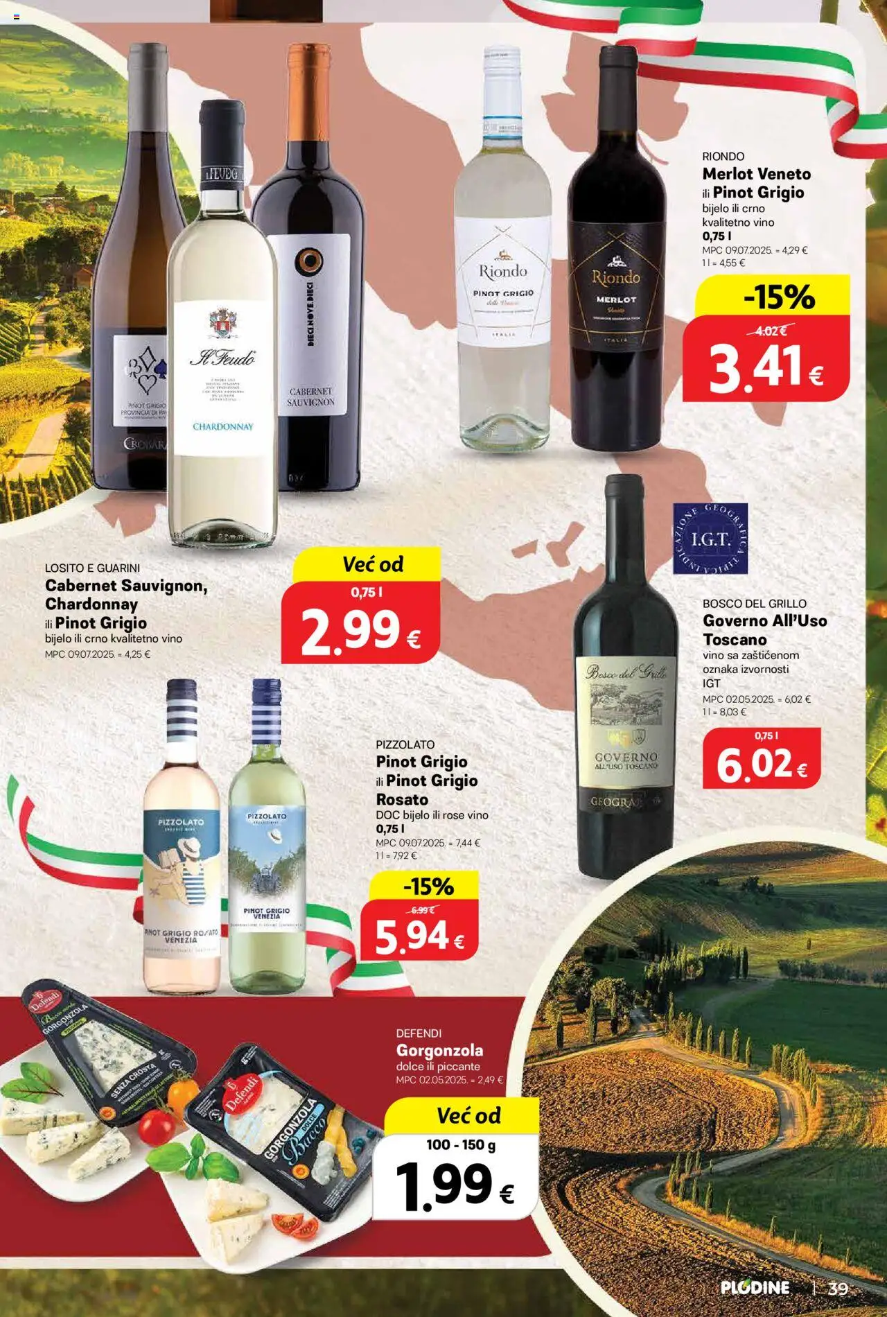 Plodine katalog | vrijedi od 01.10.2025 | Stranica: 39 | Proizvodi: Vino