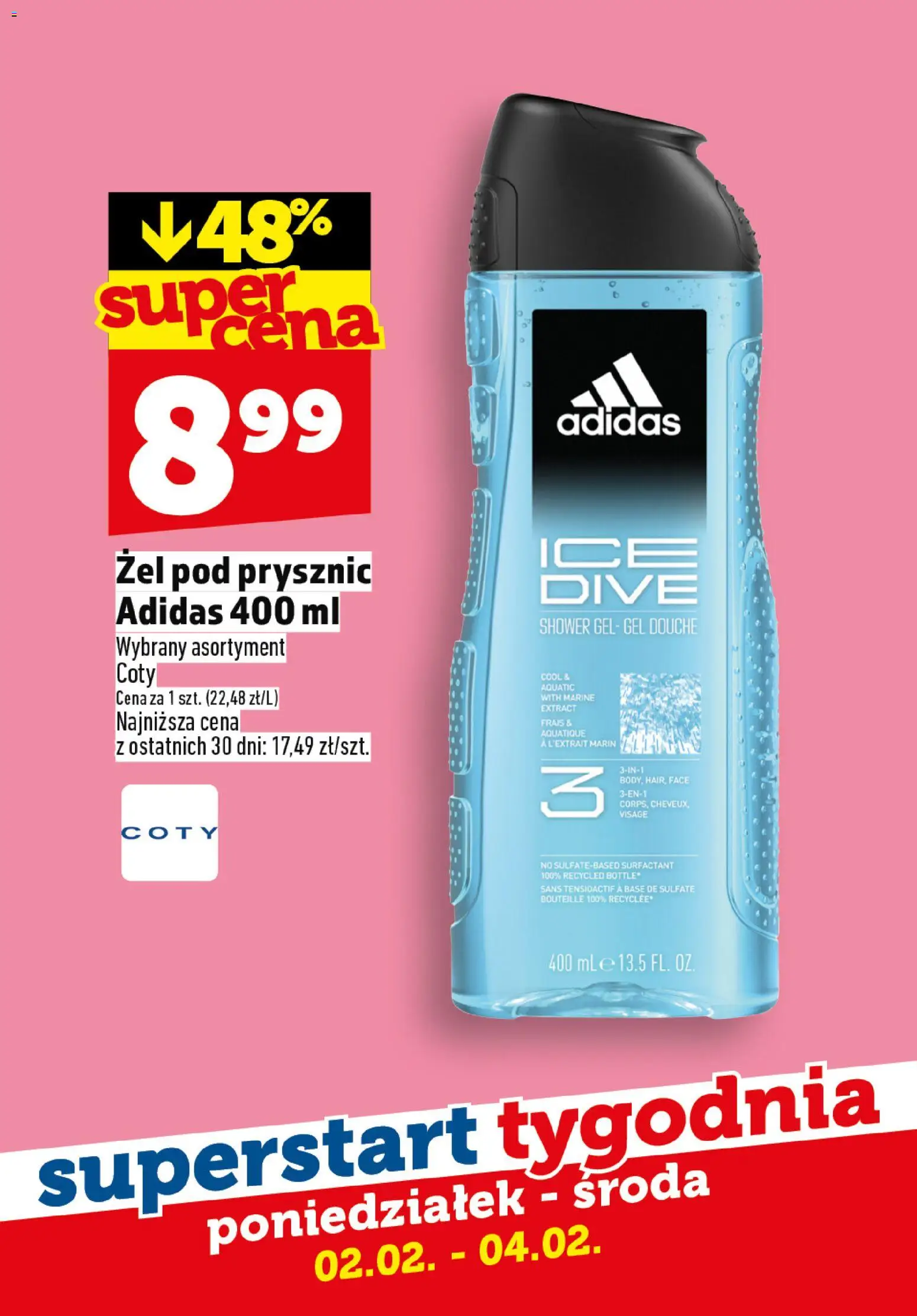 Topaz Gazetka - Superstart tygodnia od 02.02.2026 | Strona: 7 | Produkty: Prysznic, Żel pod prysznic