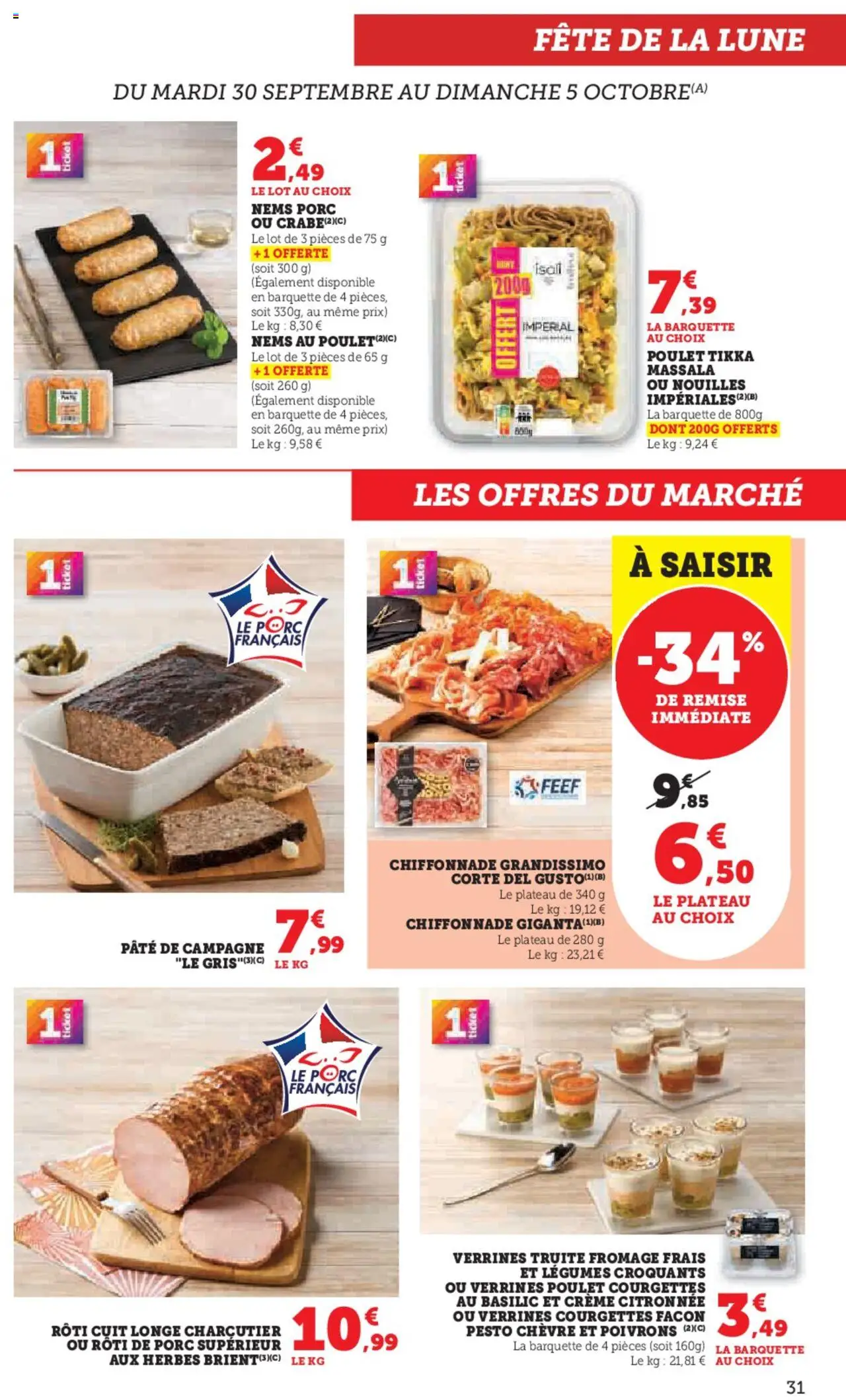 {H1} | Page: 31 | Produits: Pesto, Verrines, Nouilles, Crème