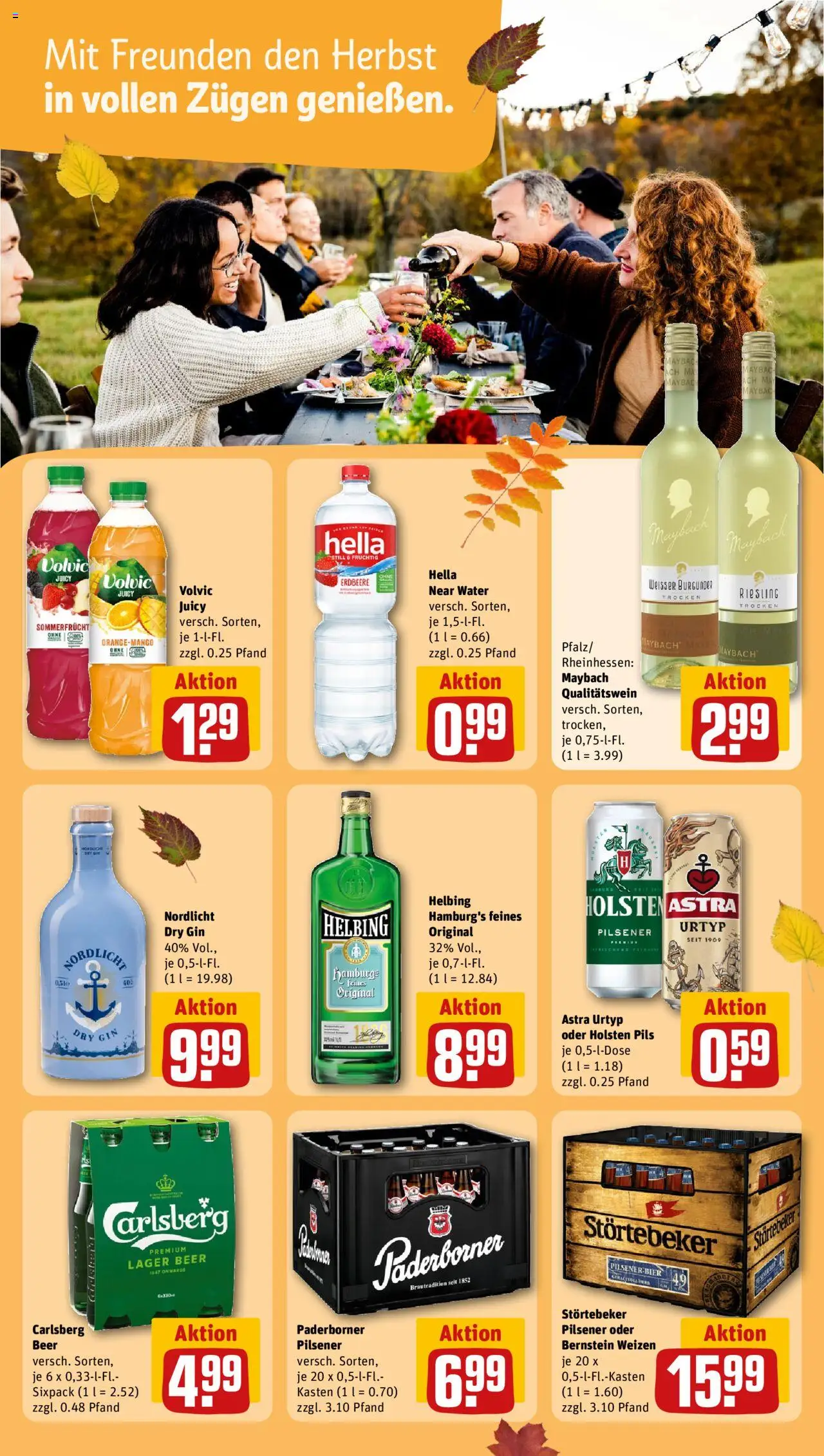 Rewe Prospekt 	 – gültig ab 13.10.2025 | Seite: 19 | Produkte: Carlsberg, Pils, Holsten, Gin