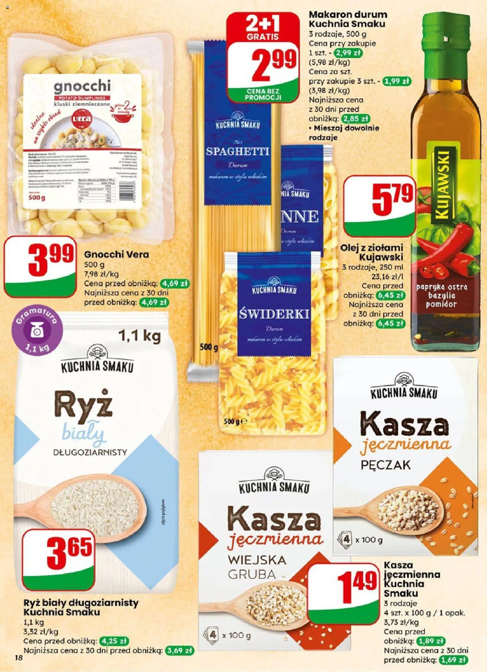 Dino Gazetka od 28.01.2026 | Strona: 18 | Produkty: Makaron durum, Olej, Ryż, Makaron