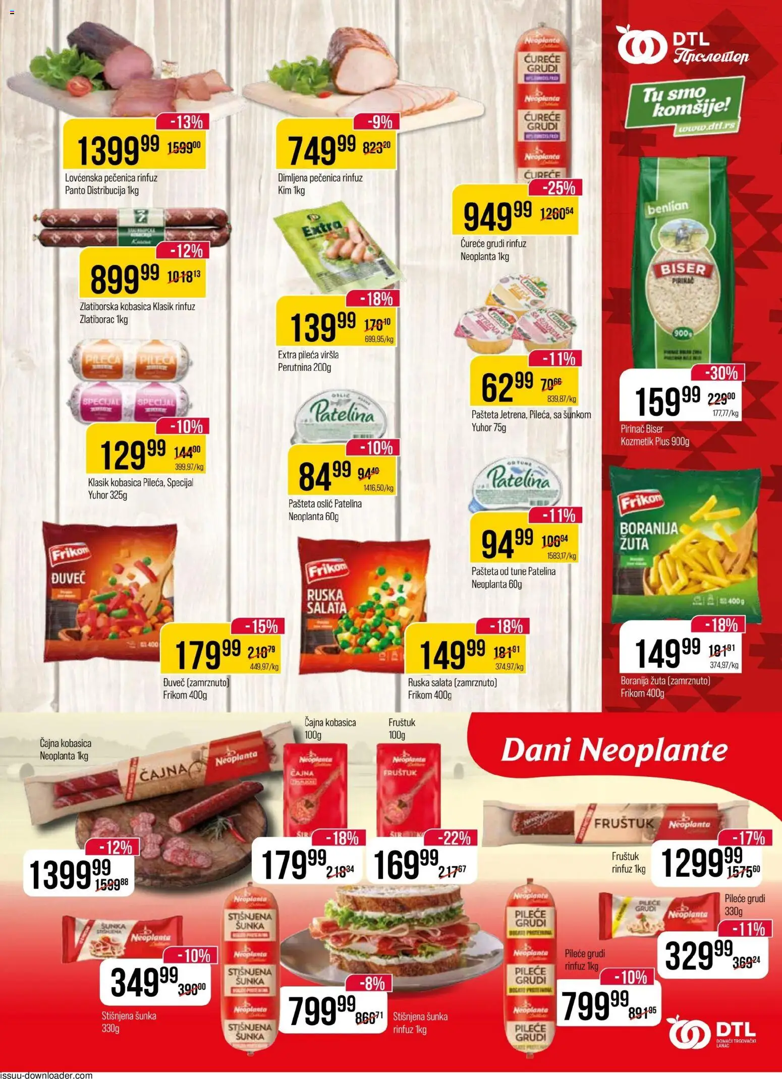 Metalac Proleter katalog - važi od 05.11.2025 | Strana: 5 | Proizvode: Ruska salata, Oslić, Šunka, Kobasica