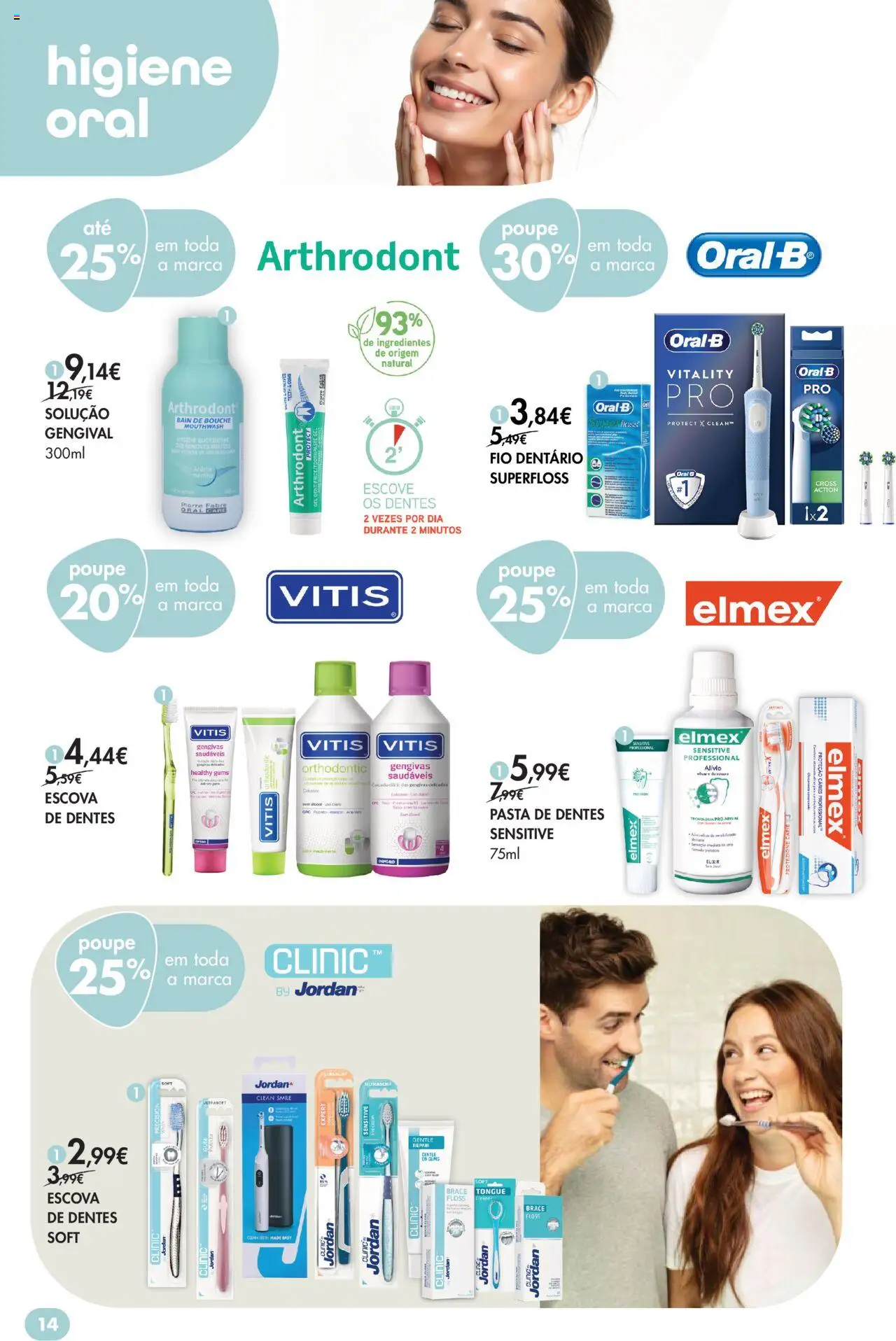 Pingo Doce - Bem Estar Outono Lojas │ válido de 14.10.2025 | Página: 14 | Produtos: Pasta de dentes, Escova de dentes