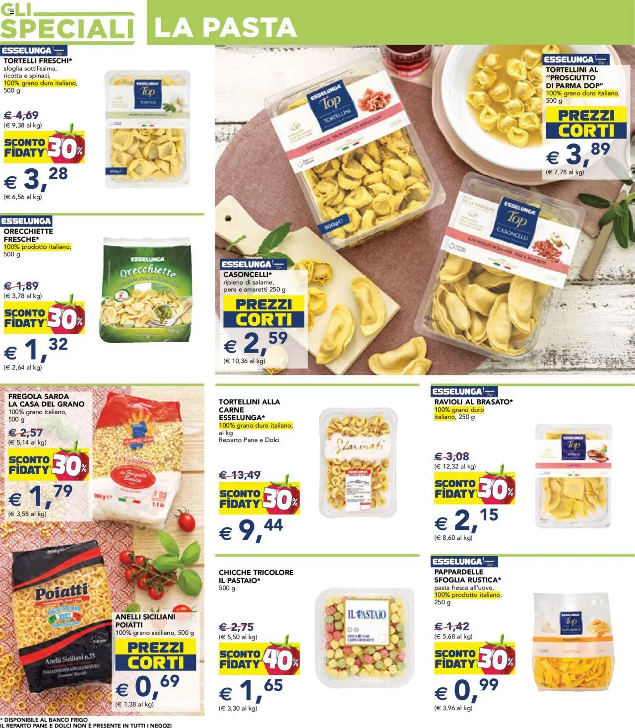 Volantino Esselunga S del 11.09.2025 | Pagina: 17 | Prodotti: Pane, Prosciutto, Pasta, Orecchiette