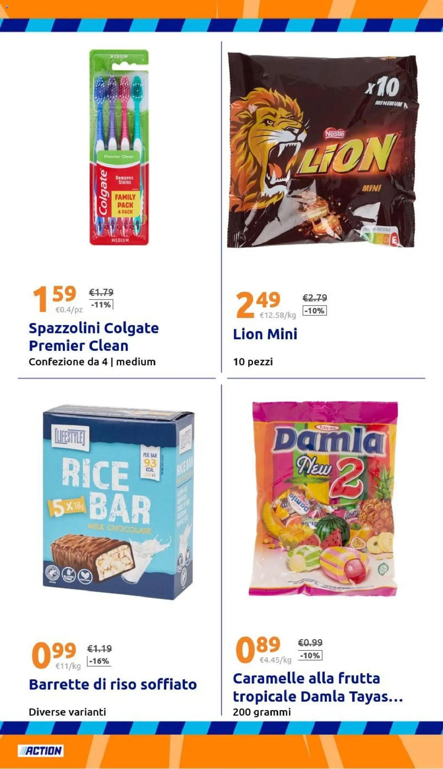 Volantino Action del 14.01.2026 | Pagina: 21 | Prodotti: Riso, Caramelle, Frutta