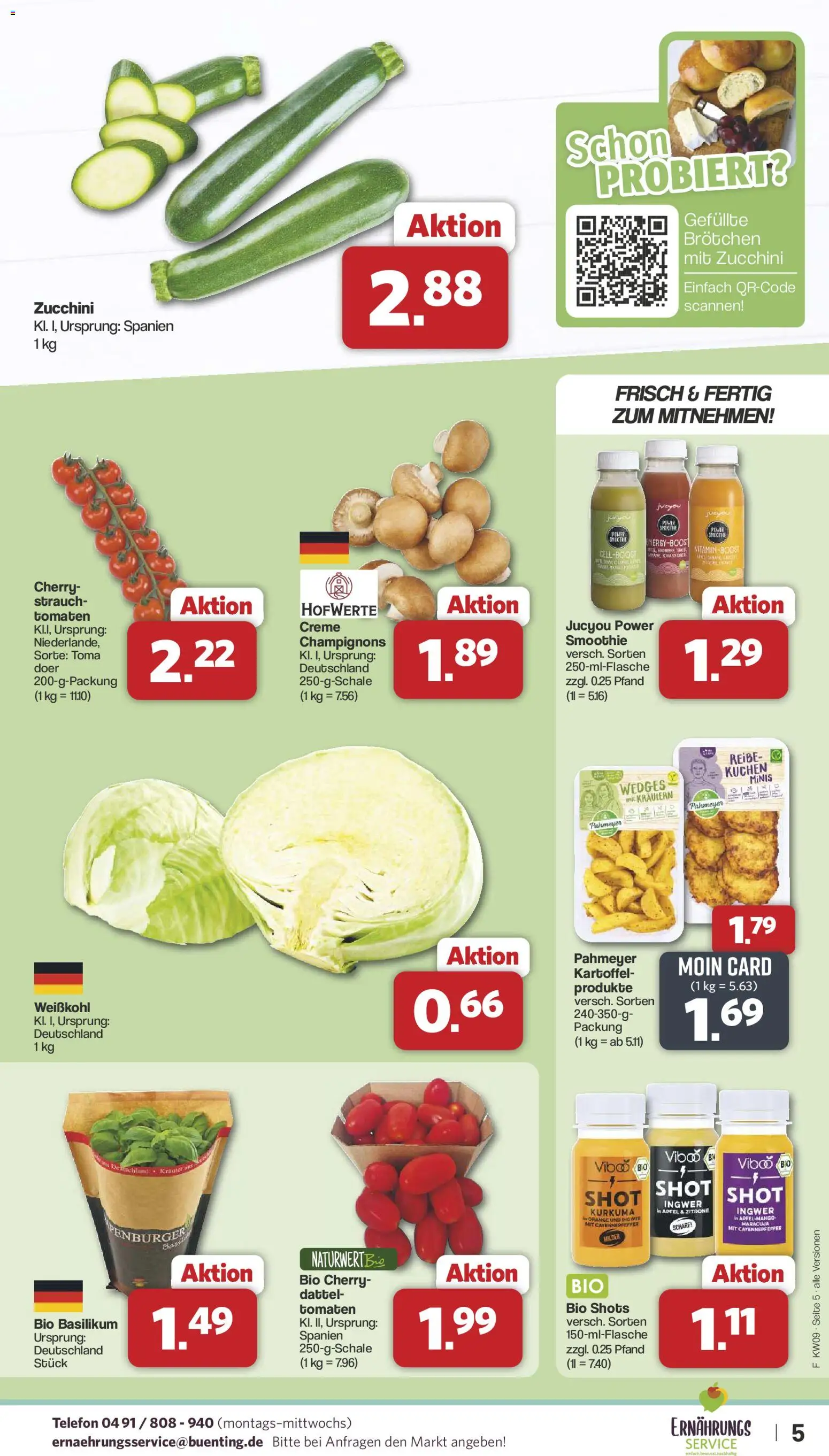 Famila Nordwest Prospekt 	 – gültig ab 23.02.2026 | Seite: 5 | Produkte: Tomaten, Champignons, Mango, Kuchen