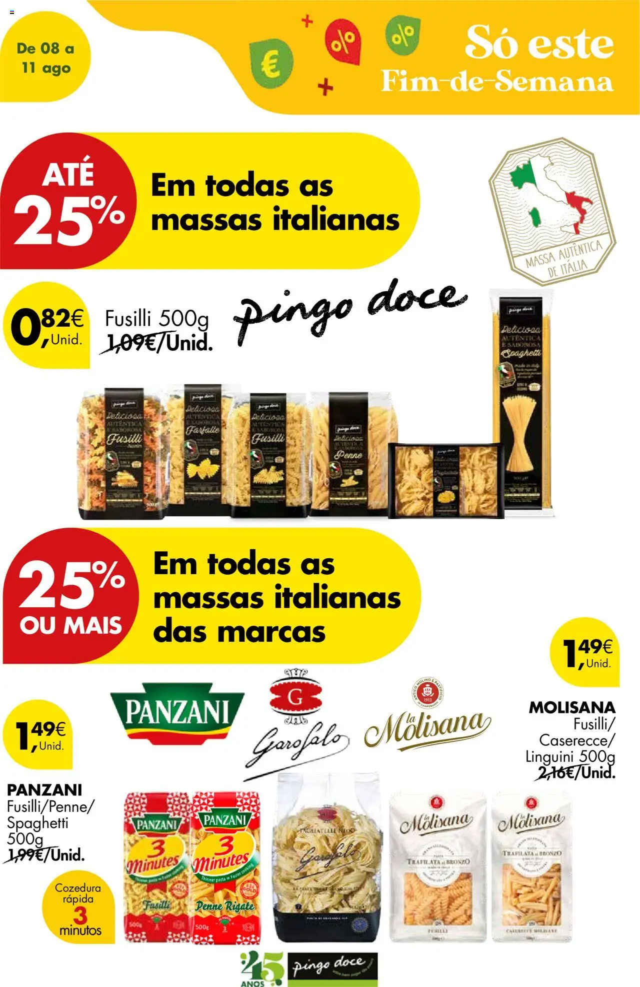 Pingo Doce Poupe este Fim de Semana │ válido de 08.08.2025 | Página: 13 | Produtos: Massa