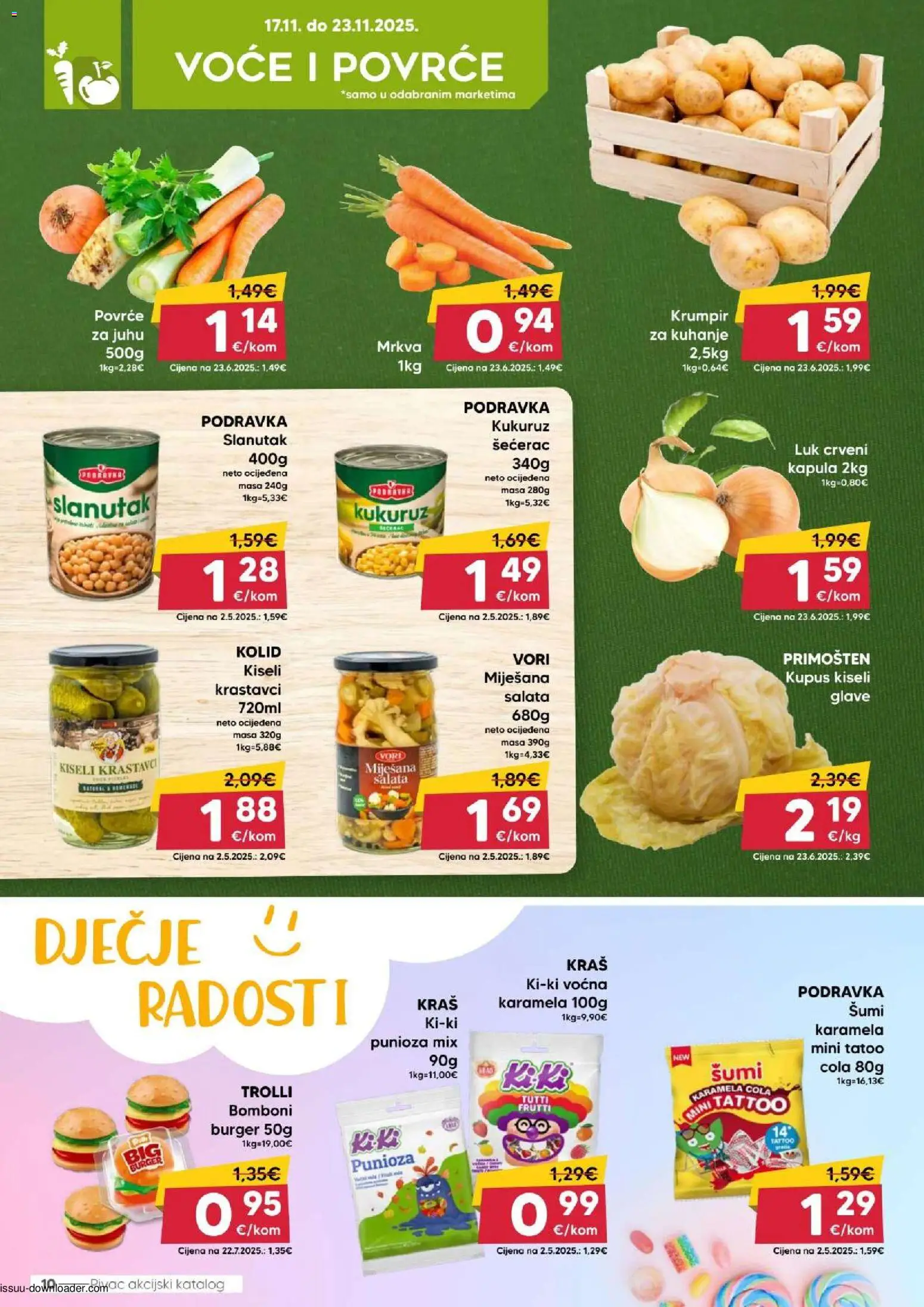 Pivac katalog | vrijedi od 17.11.2025 | Stranica: 10 | Proizvodi: Podravka, Mrkva, Luk, Karamela