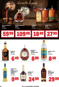 Anteprima del volantino Volantino Metro	 valido a partire dal 09.10.2025 | Pagina: 20 | Prodotti: Bourbon, Limoncello, Liquore, Brandy