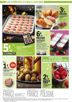 E.Leclerc - Prévisualisation de 6 VERRINES PESTO VERT ET TOMATES "MIX BUFFET", 6 verrines pesto vert et tomates, 270 g. Également disponible au même prix : Tartare de concombre et surimi, Tartare de tomates et thon ou Saumon et délice d'avocat. valide à partir de 23.12.2025 | Page: 2