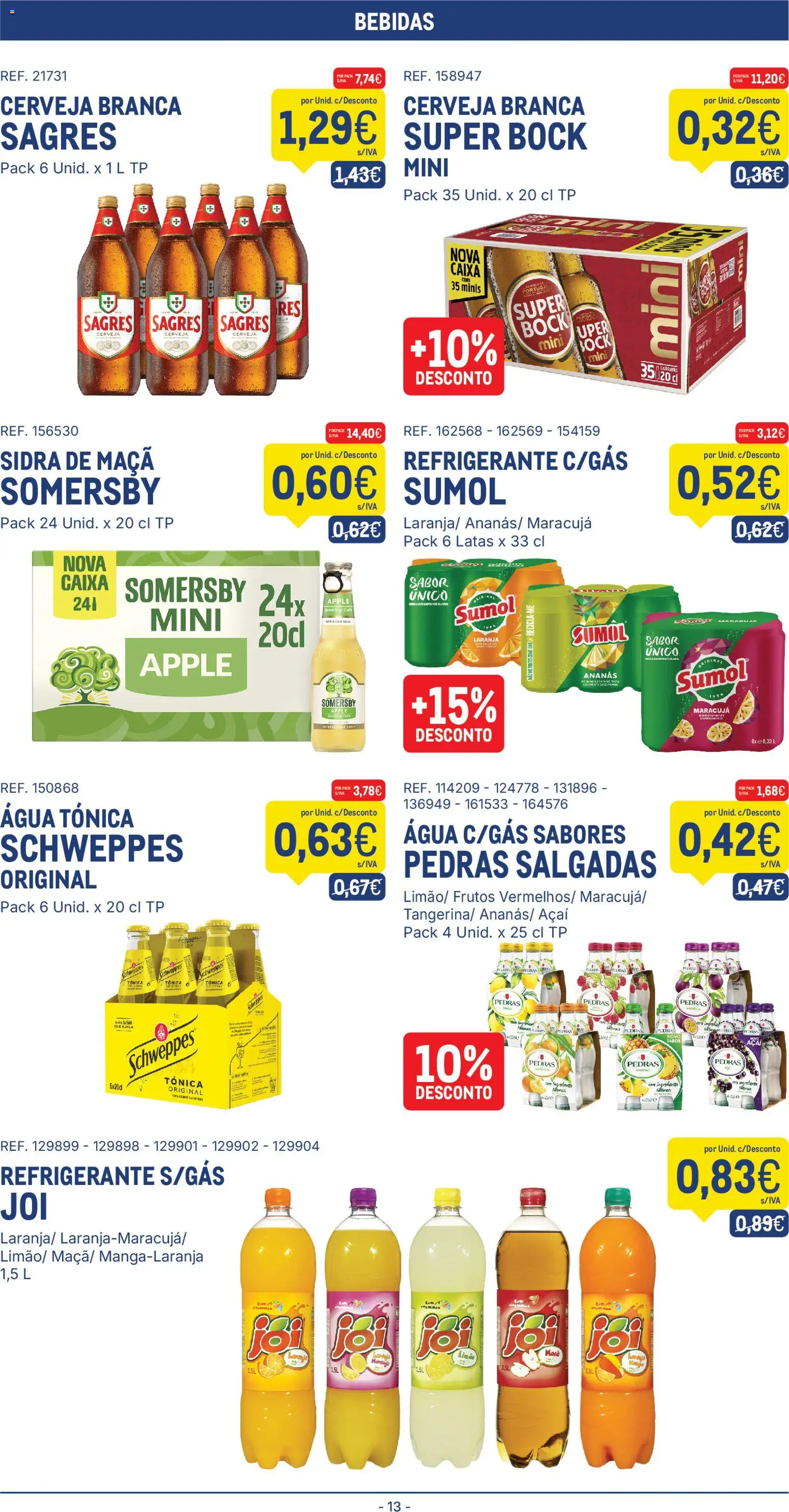 Makro folheto │ válido de 07.04.2026 | Página: 13 | Produtos: Refrigerante, Super bock, Maça, Somersby