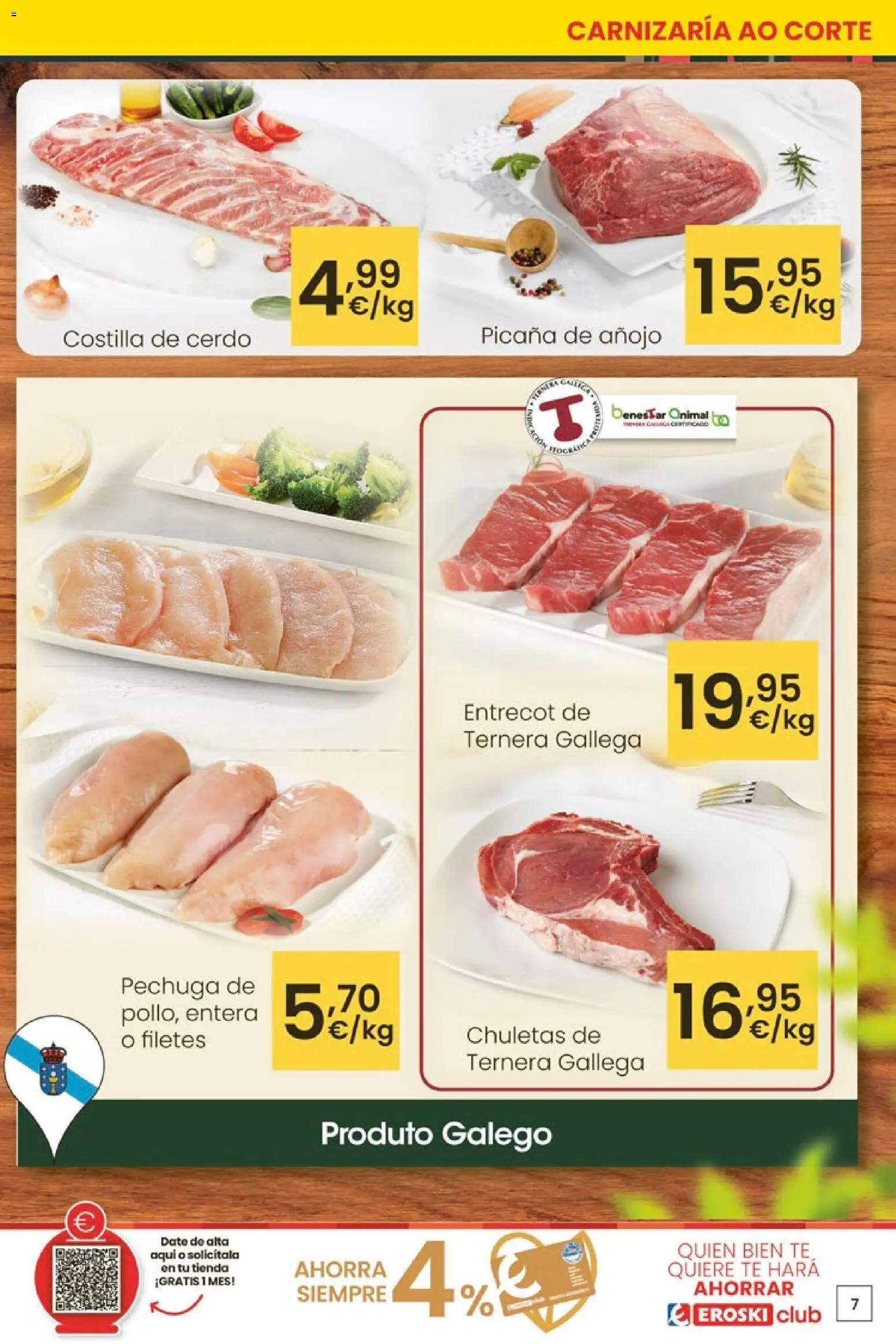 Eroski - Oferta │ válido desde el 12.03.2026 | Página: 7 | Productos: Cerdo, Té, Costilla de cerdo