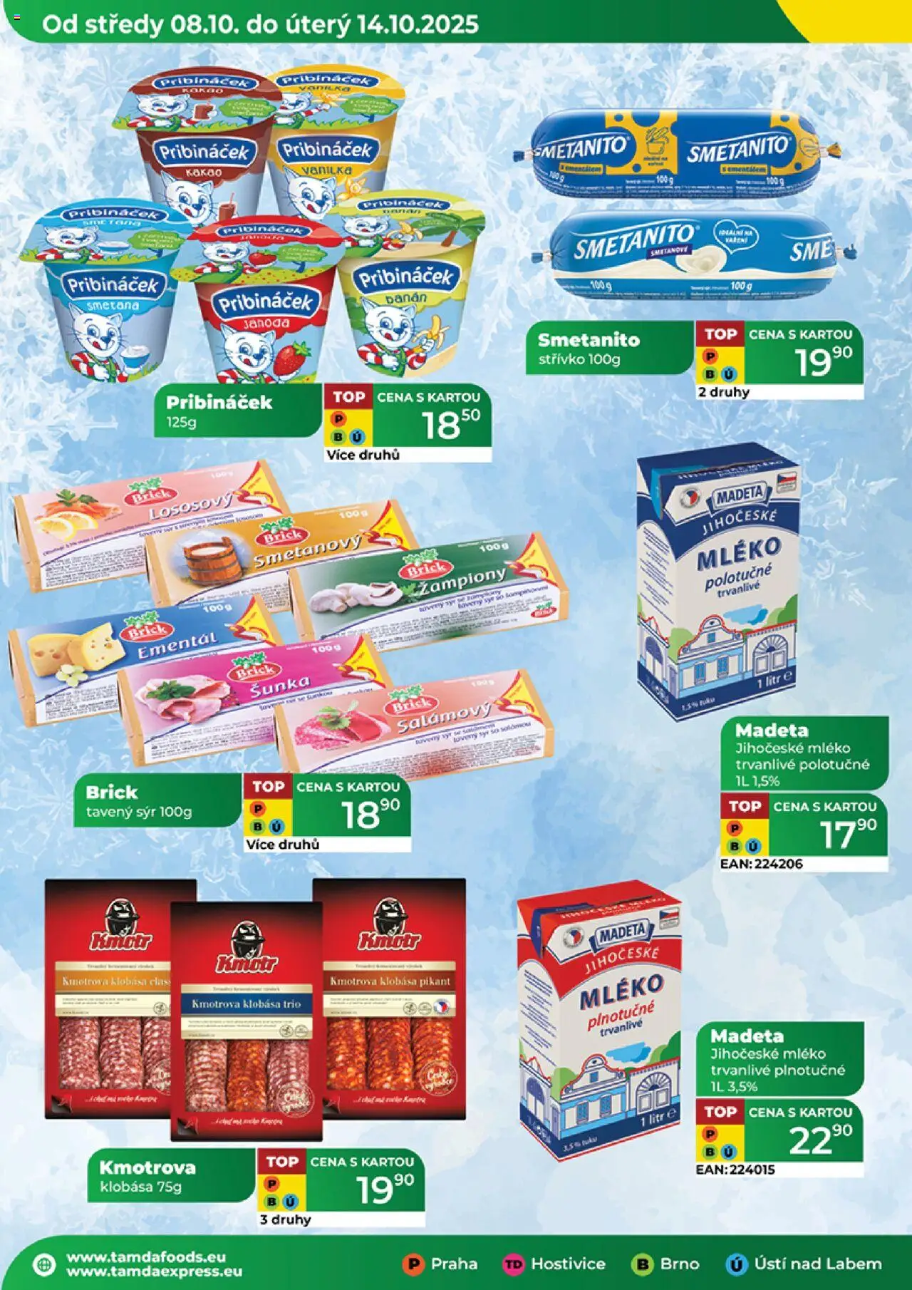 Tamda Foods leták od 08.10.2025 | Strana: 50 | Produkty: Ementál, Šunka, Smetana, Banán