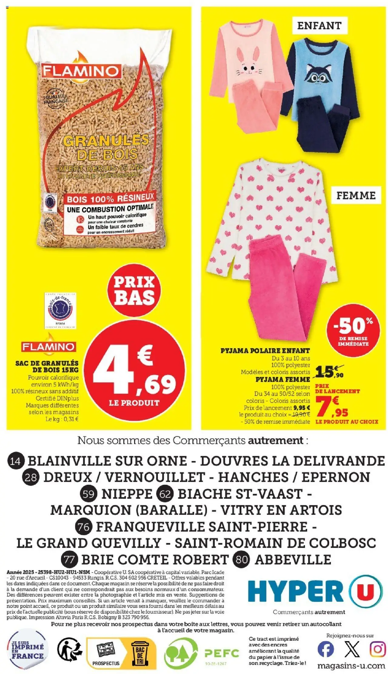 {H1} | Page: 44 | Produits: Sac, Pyjama femme, Granules de bois, Brie