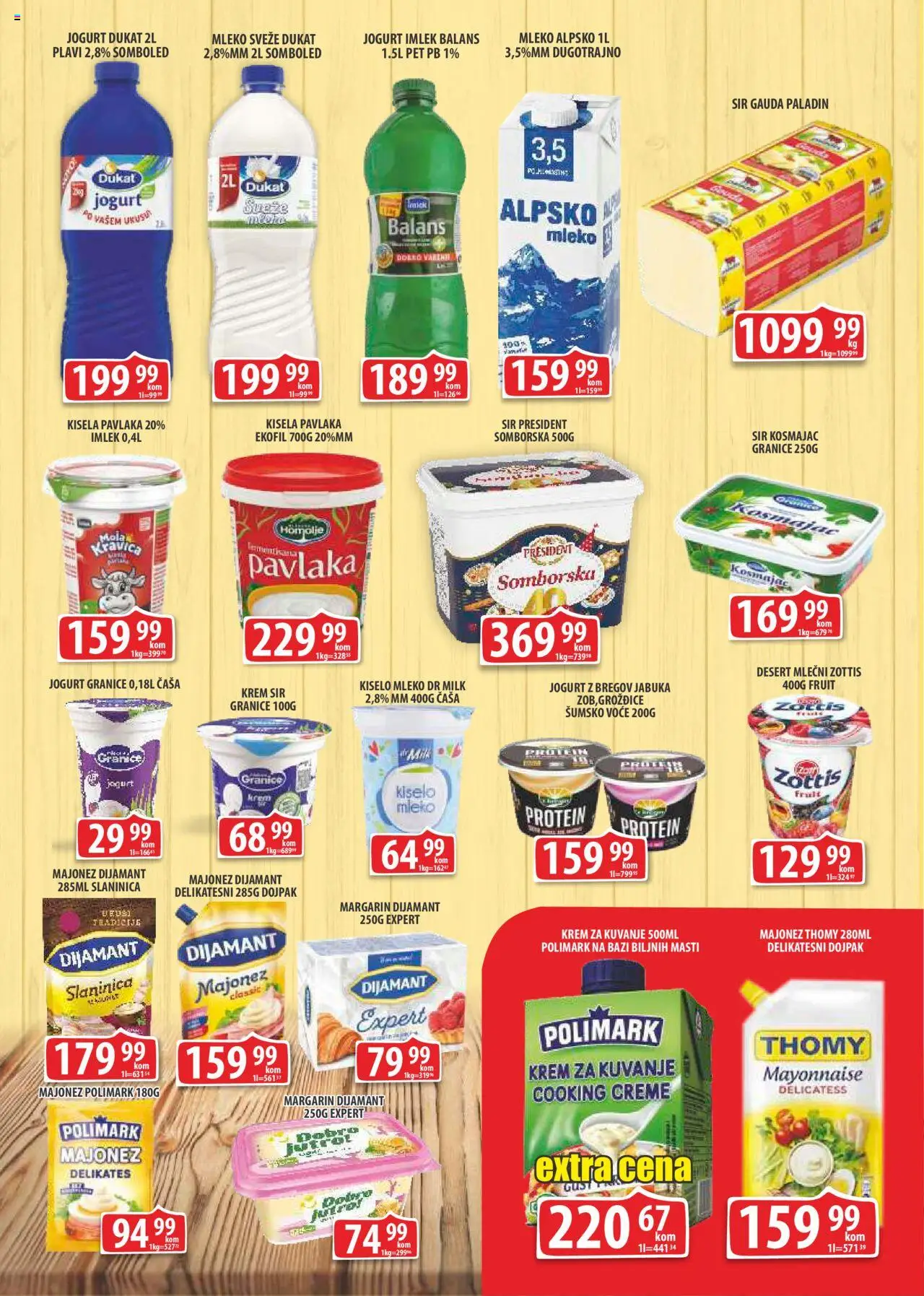 Fortuna Market katalog - važi od 12.09.2025 | Strana: 3 | Proizvode: Margarin, Mleko, Sir, Jogurt
