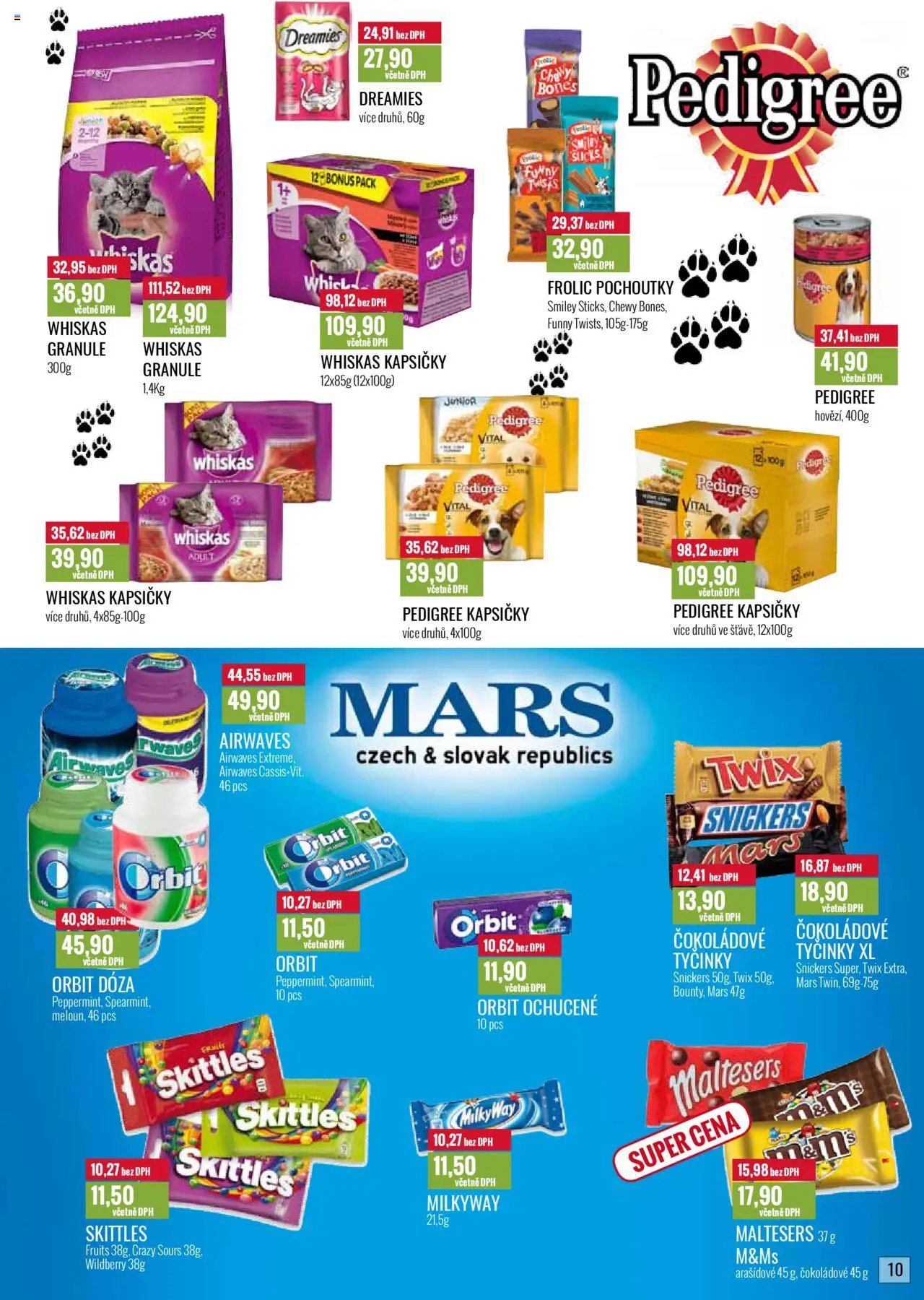 Ratio leták od 01.10.2025 | Strana: 11 | Produkty: Granule, Tyčinky, Skittles, Pedigree kapsičky