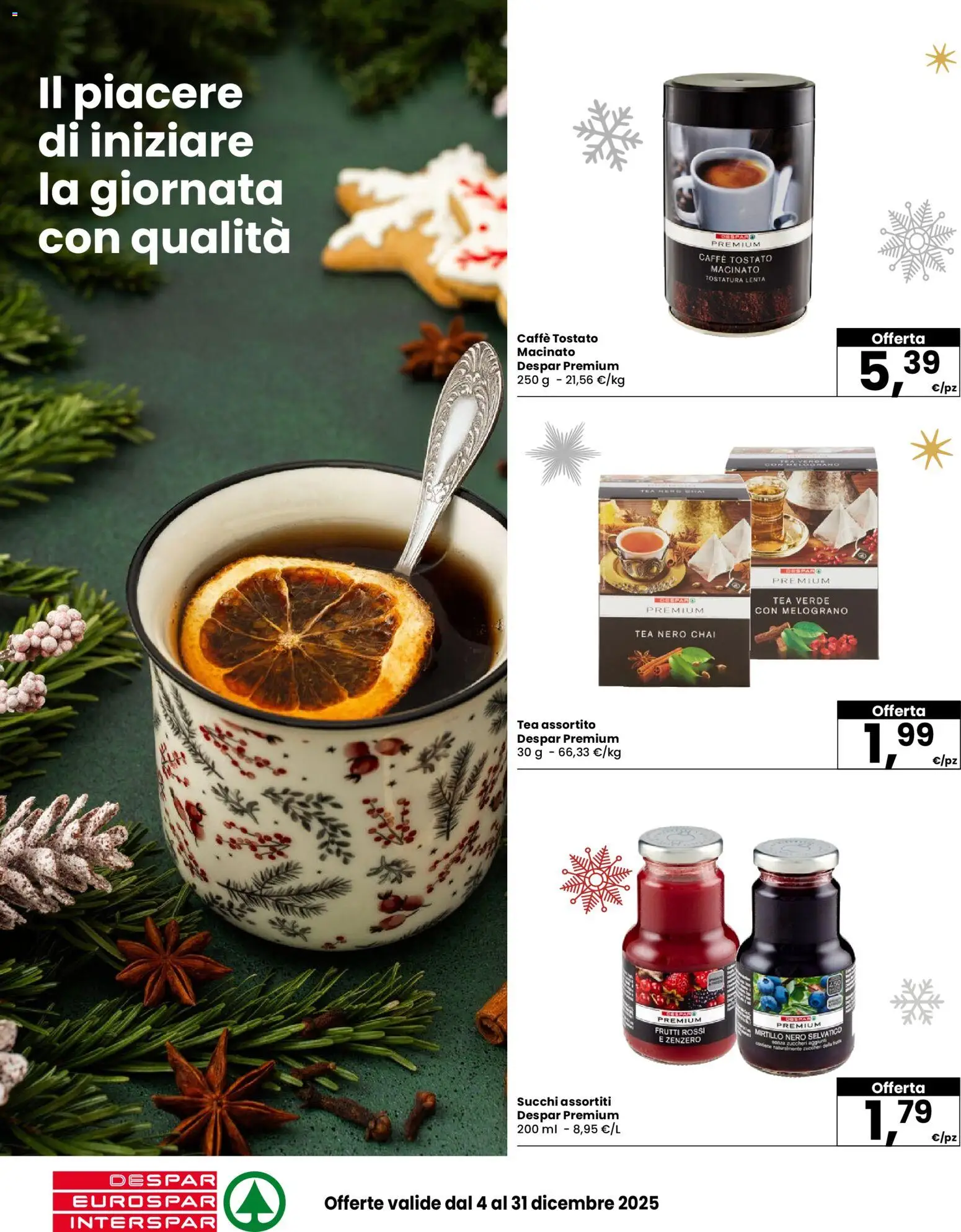 Volantino Despar del 04.12.2025 | Pagina: 14 | Prodotti: Caffè, Macinato